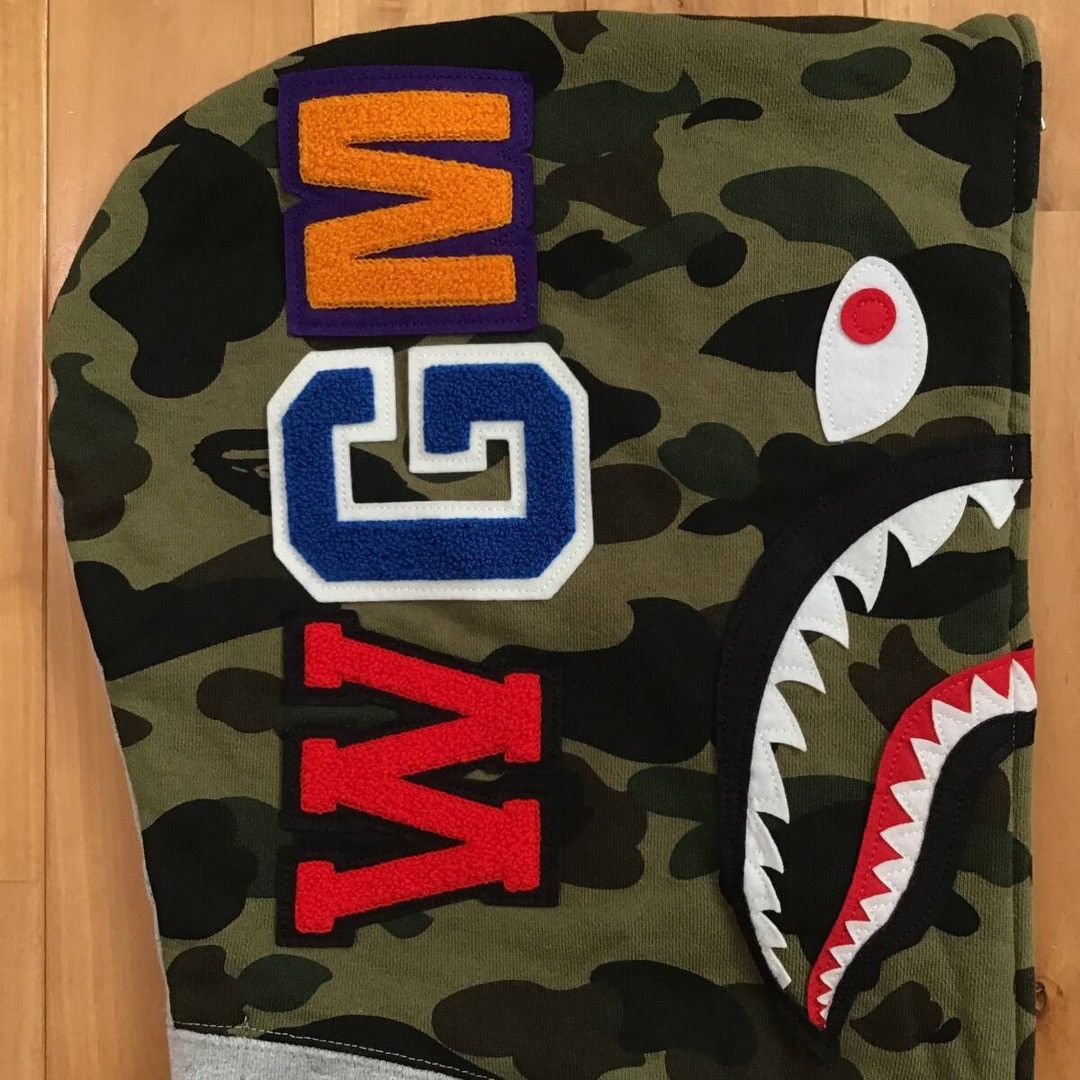 Bape BAPE logo shark full zip hoodie a bathing ape BAPE CAMO Size US L / EU 52-54 / 3 - 5 Thumbnail
