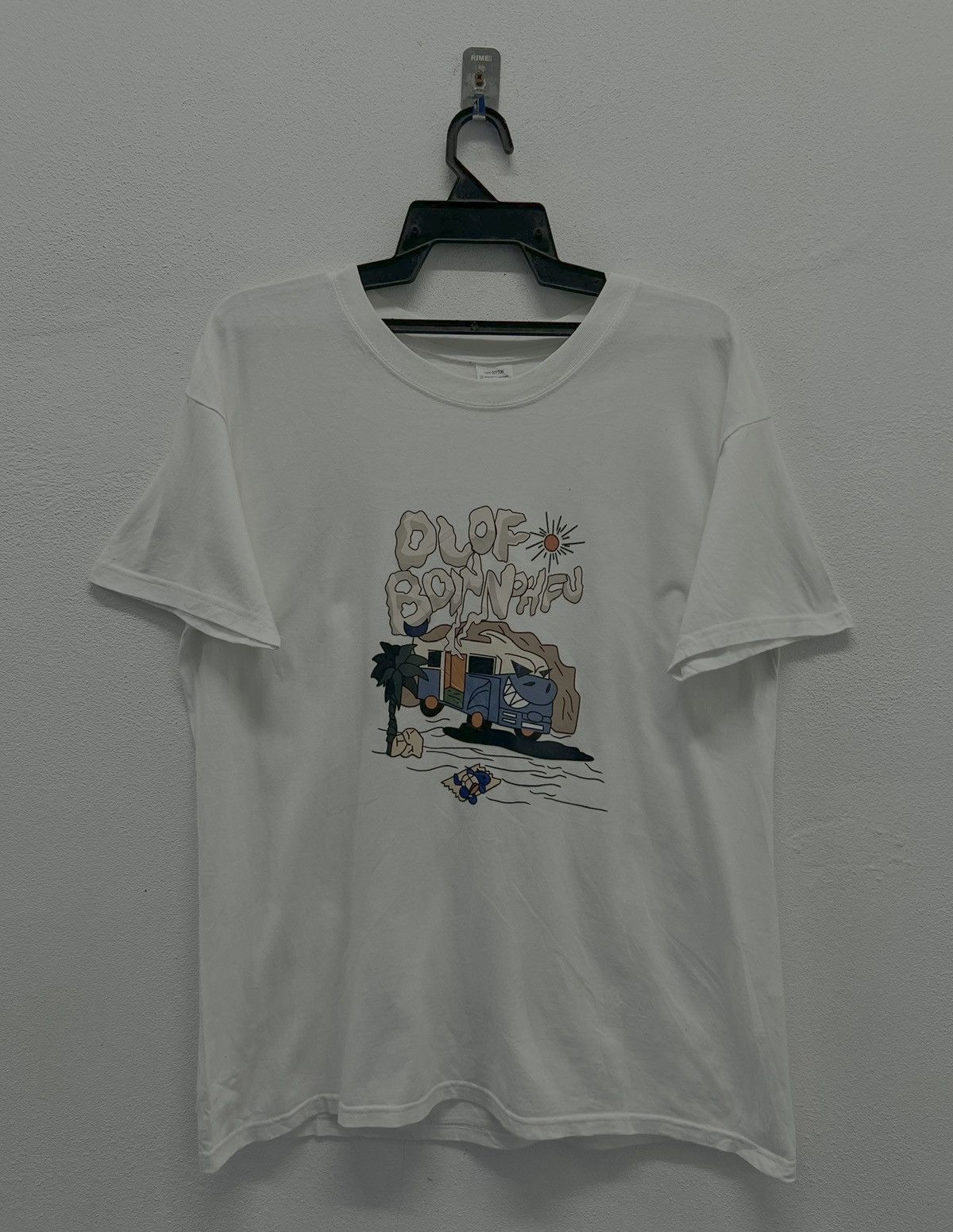 Vintage VINTAGE DLOF BOWNOHFU TEE SHIRT Size US L / EU 52-54 / 3 - 1 Thumbnail