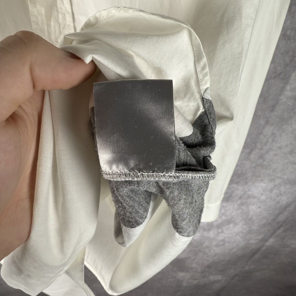 Dior × Hedi Slimane SS07 Dior Homme Grey Jersey Insert White Size US L / EU 52-54 / 3 - 9 Thumbnail