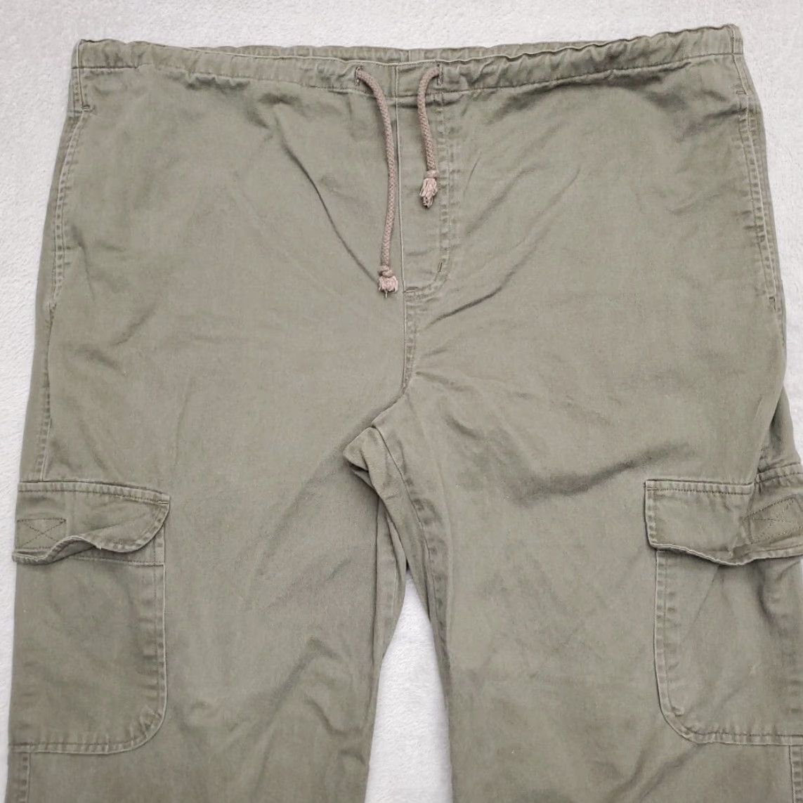 Vintage VINTAGE Utility Wear Cargo Pants Men L Beige Baggy Y2K Skate 90s Drawstring Cargo Pocket Slash Pocket Casual Men's Pants Size US 33 - 3 Thumbnail