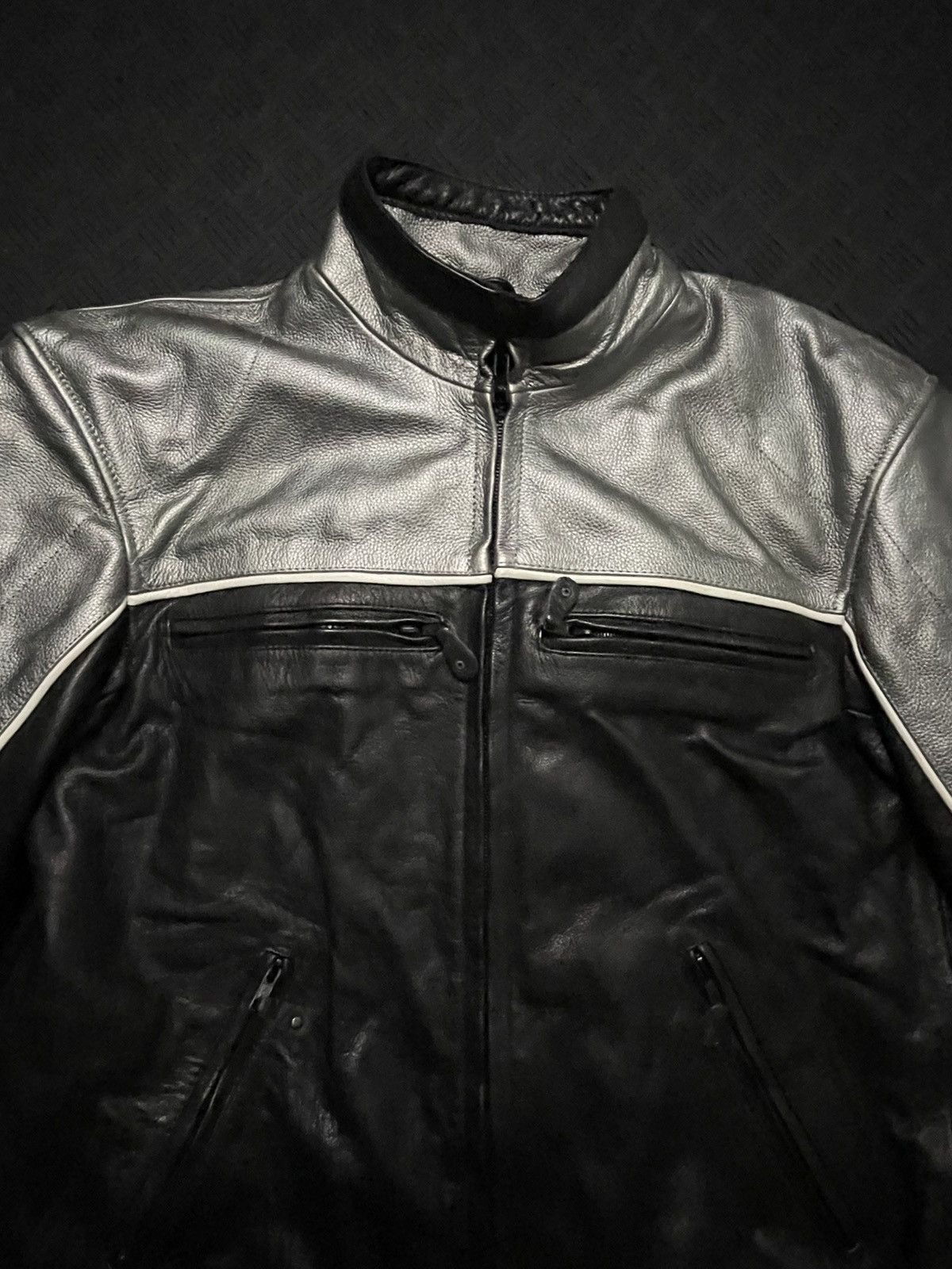 Other Vintage Super Sick 2 Tone Biker Jacket Size US L / EU 52-54 / 3 - 4 Thumbnail