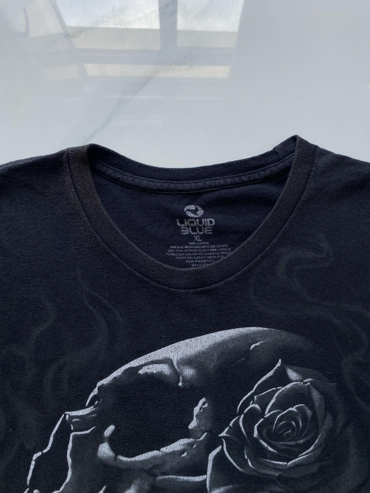 Liquid Blue Y2K Liquid Blue Mens Black Grunge Skulls Size US XL / EU 56 / 4 - 2 Thumbnail