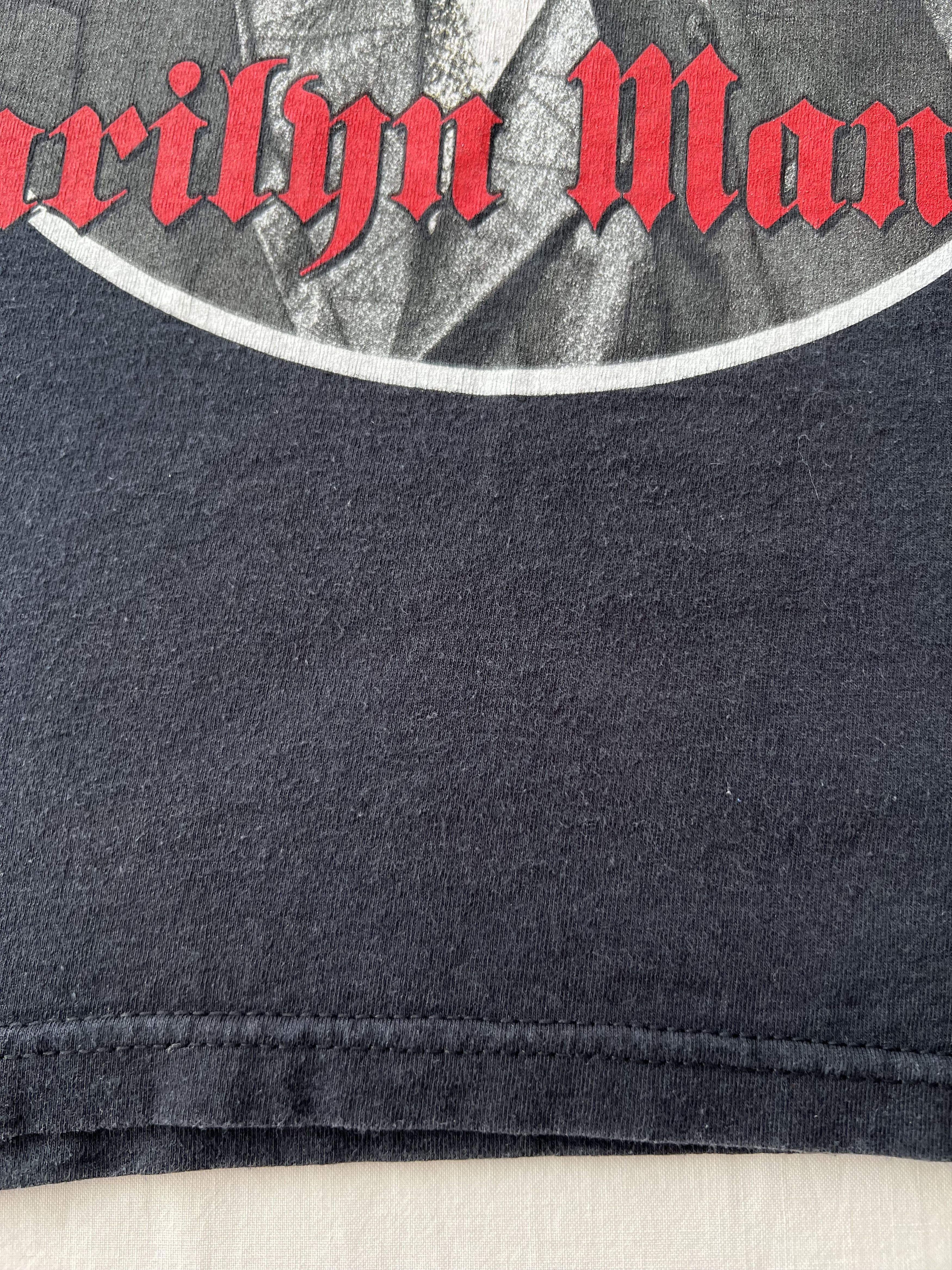 Band Tees Vintage 2004 Marilyn Manson Against All Gods Black T-shirt Size US S / EU 44-46 / 1 - 6 Thumbnail