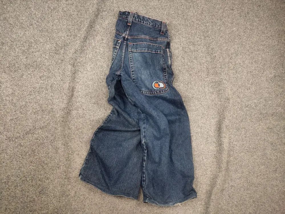 JNCO Rare Vintage 90's Jnco Girlie‎ Double Barrel Wide Leg Jeans Size US 29 - 1 Thumbnail
