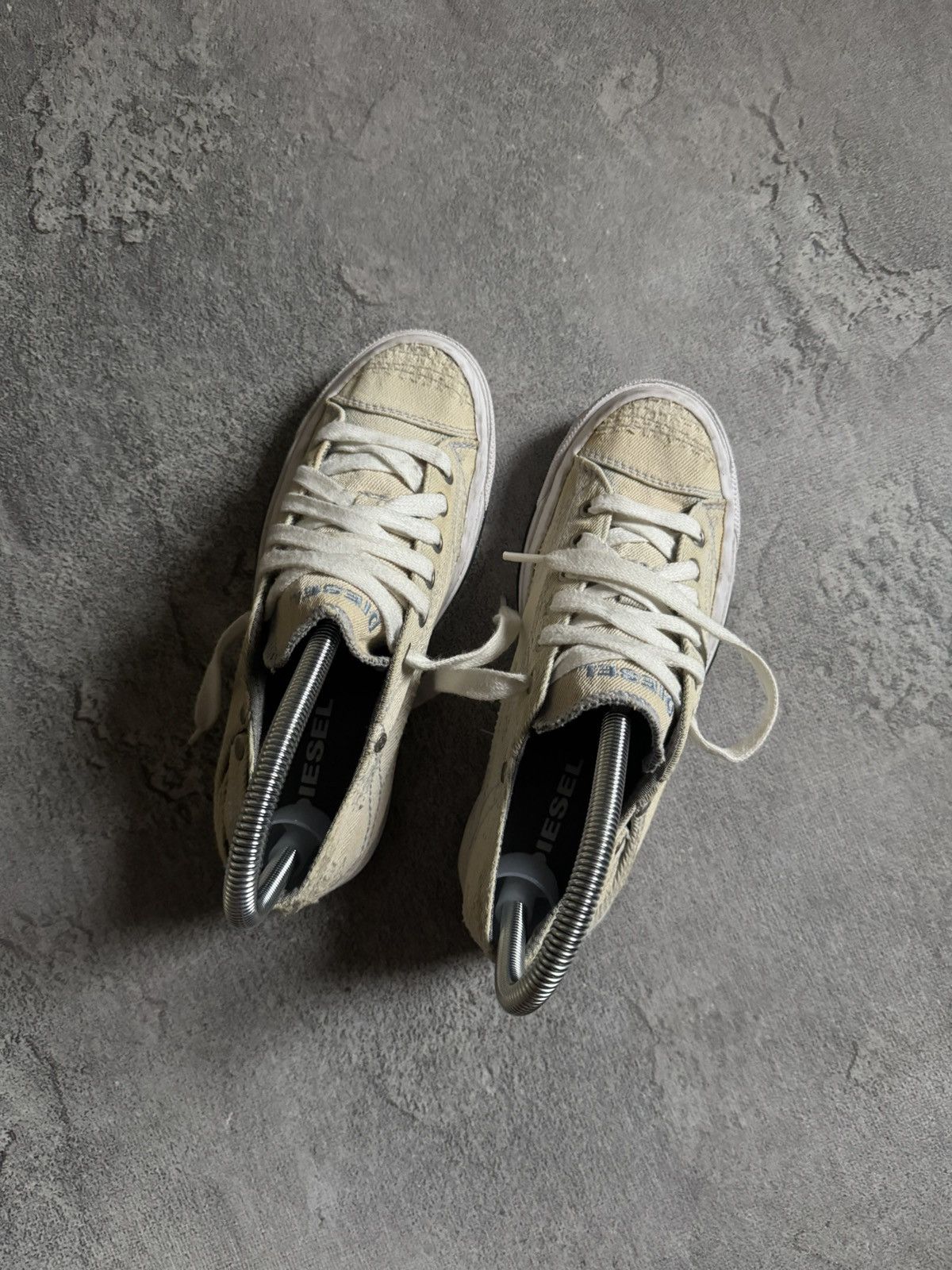 Diesel Diesel US6/EUR36/JPN23 low top denim sneakers shoes Y2K 90s Size US 6 / IT 36 - 19 Thumbnail