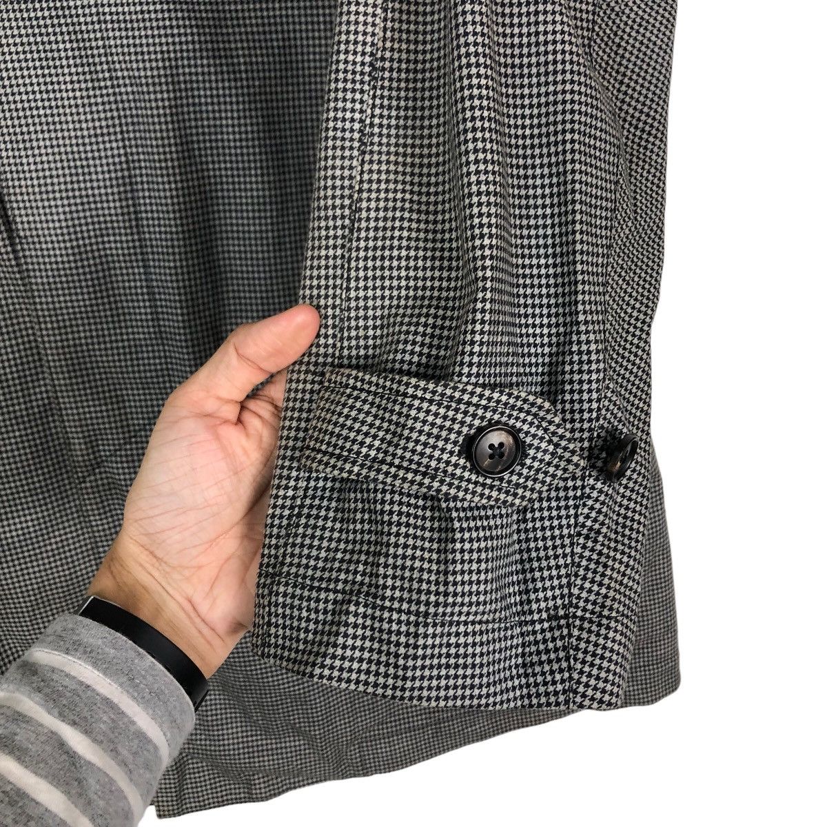 Issey Miyake 🔥Vintage Long Jacket Herringbone Ships Japan Issey Miyake Size US L / EU 52-54 / 3 - 15 Thumbnail