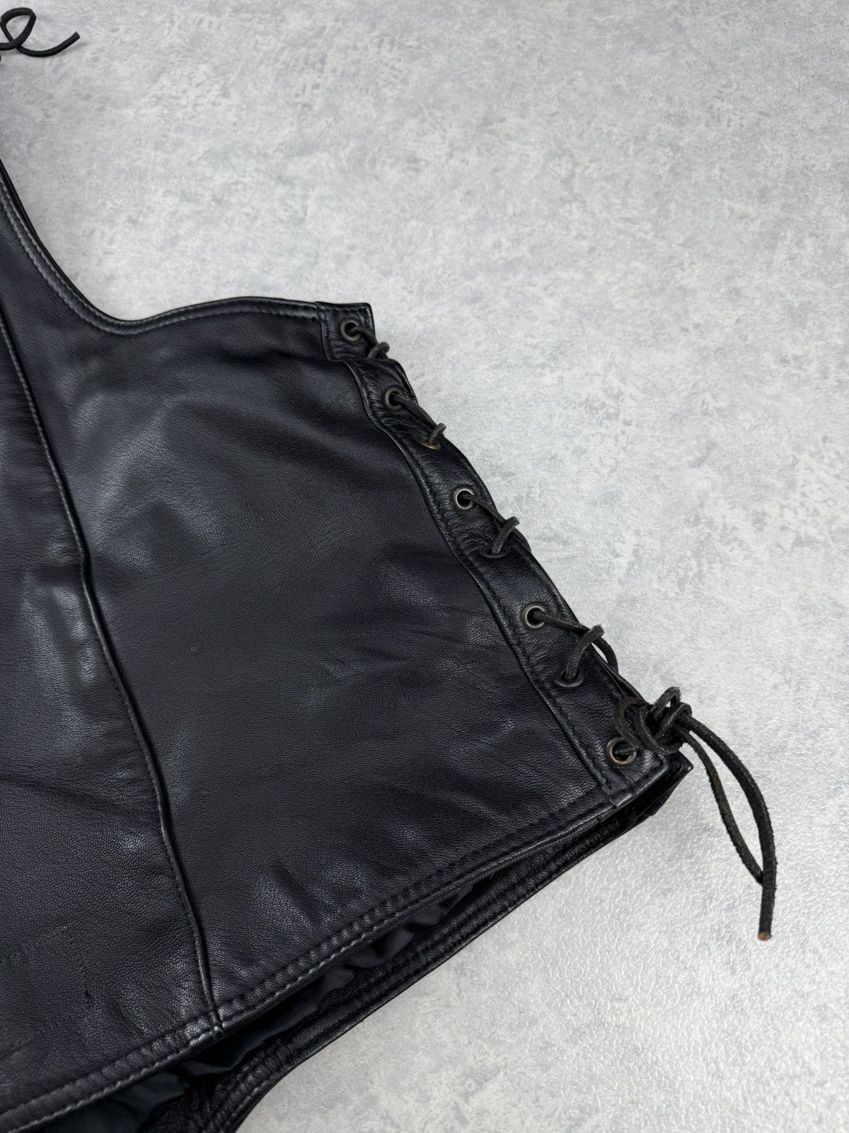 Vintage Spirit Motors Leather Vest Black Biker Motorcycle Size 3XL Size US XXL / EU 58 / 5 - 13 Thumbnail
