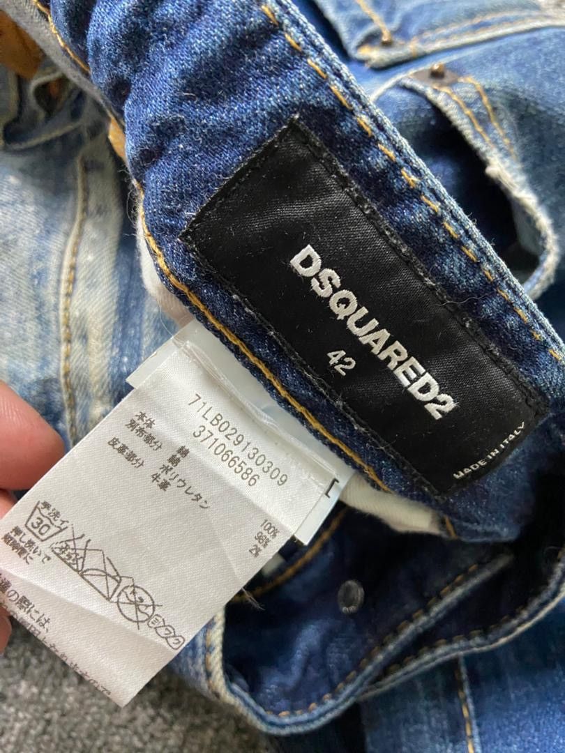 Dsquared2 Dsquared2 Brand Distressed Ripped Jeans (187) Size US 30 / EU 46 - 4 Thumbnail