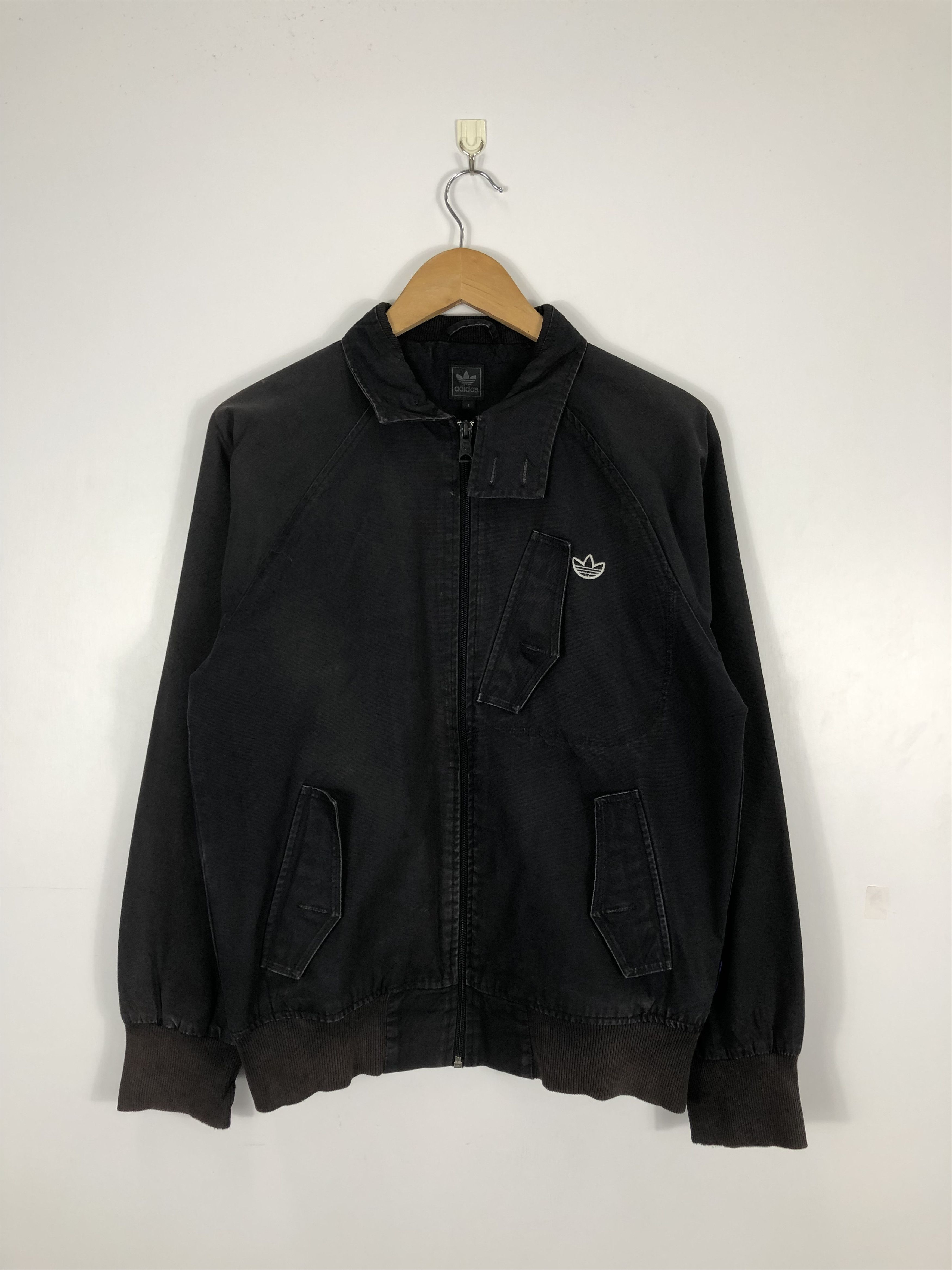 Adidas Vintage 90s Adidas Logo Denim Jacket J0459 Size US S / EU 44-46 / 1 - 1 Thumbnail