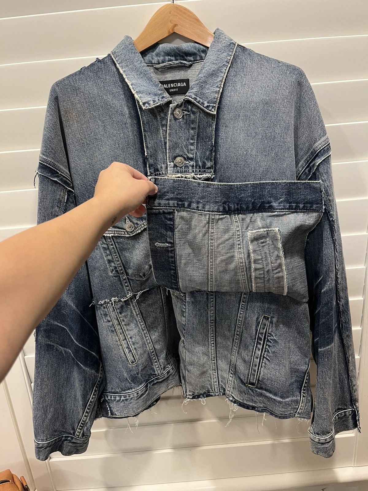 Balenciaga Balenciaga Denim Jacket Size US L / EU 52-54 / 3 - 3 Thumbnail