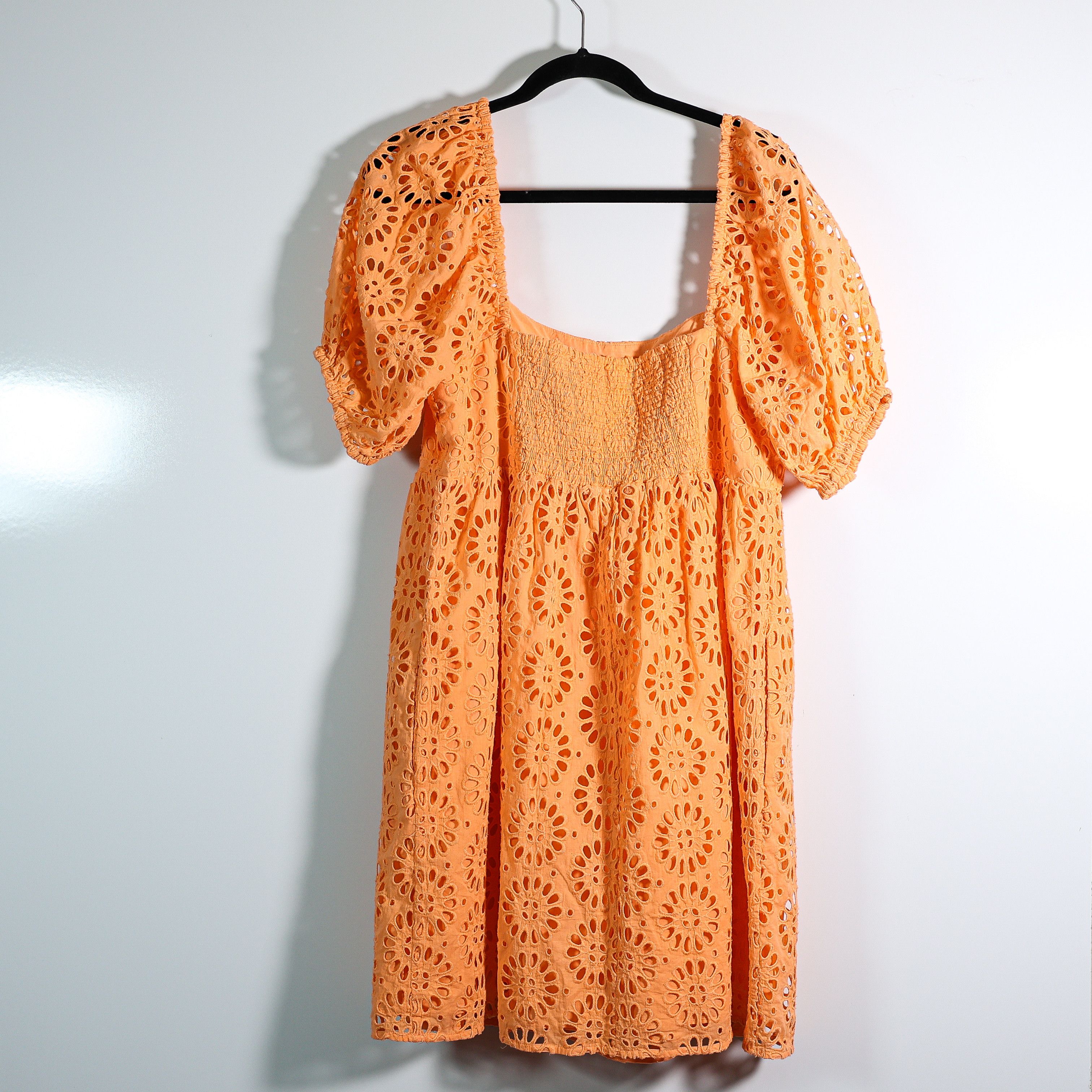 Lilly Pulitzer Lilly Pulitzer Kay Cotton Eyelet Lace Babydoll Size XL / US 12-14 / IT 48-50 - 5 Thumbnail