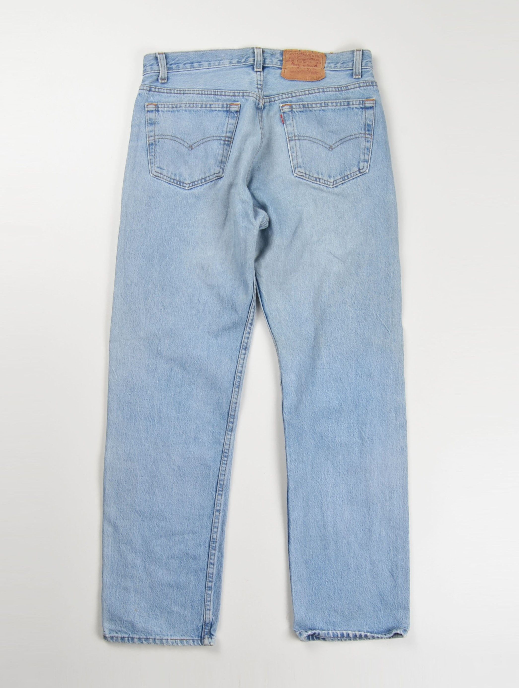 Levi's Vintage Levis 501 90's Made in USA Distressed Blue Jeans Size US 34 / EU 50 - 2 Thumbnail
