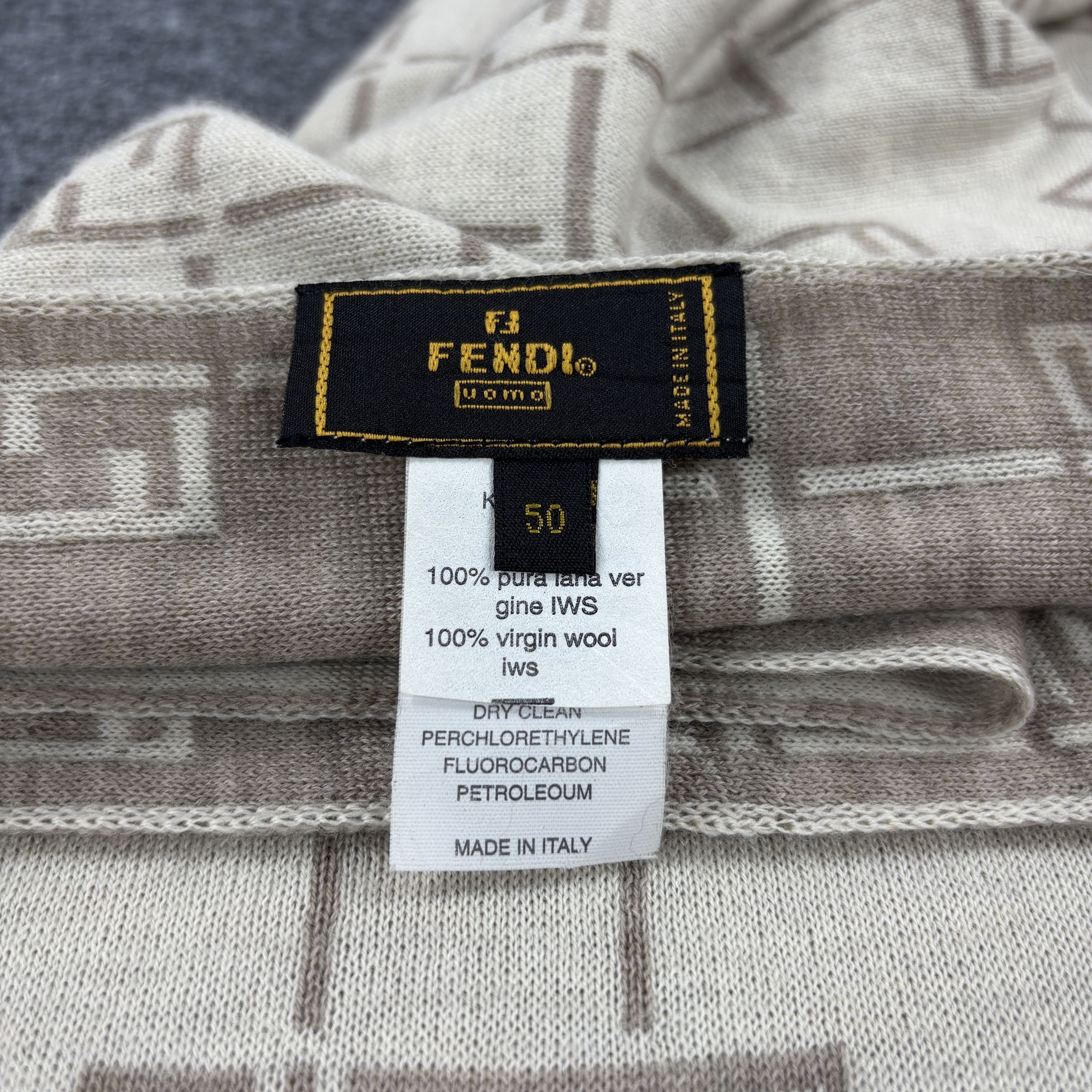 Fendi × Vintage GF10712 Fendi Scarf Neck Wear Muffler Nova Check Size ONE SIZE - 2 Thumbnail