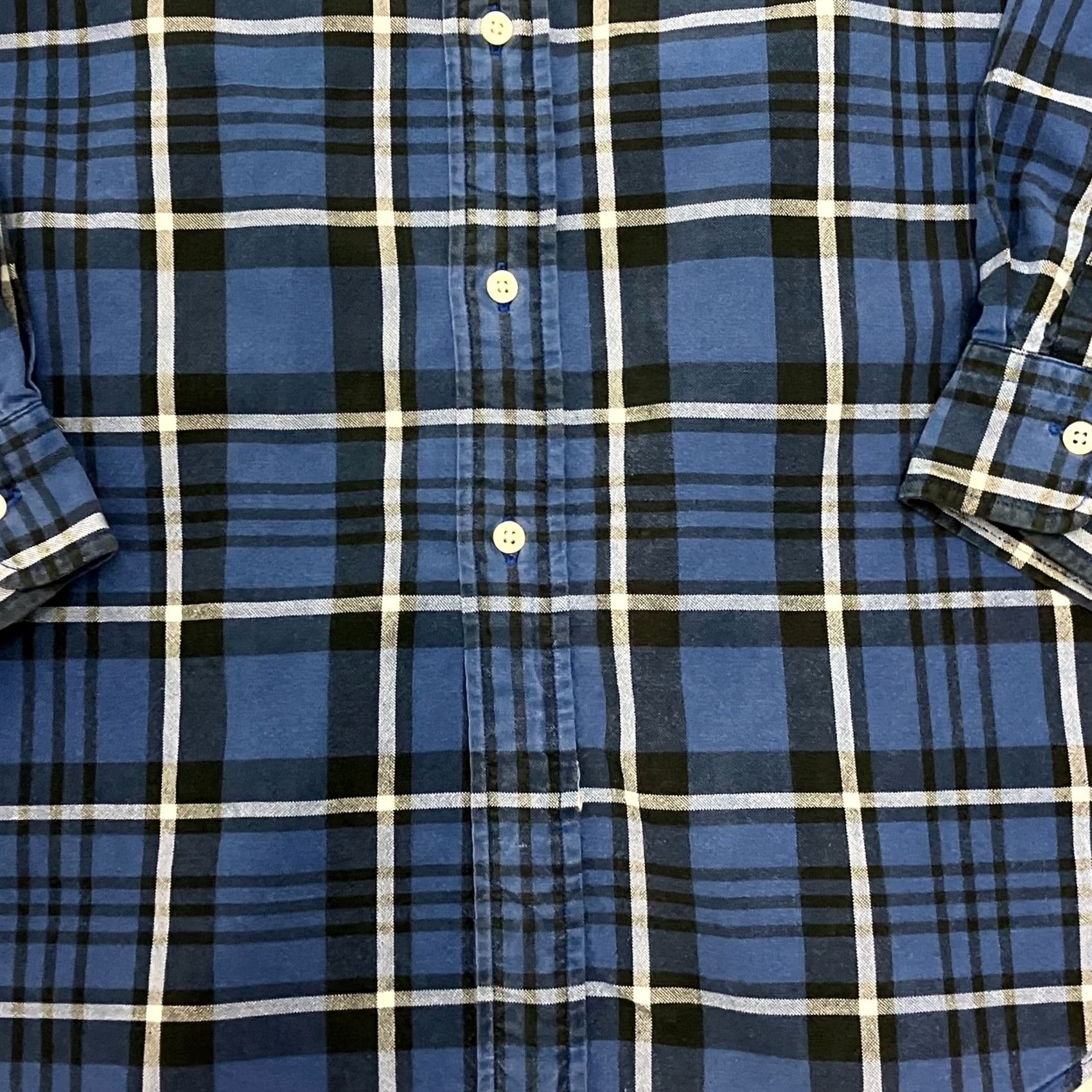 Ralph Lauren Ralph Lauren Shirt Men Large Check Blue Long Sleeve Button Down Cotton Vintage Preloved Size US L / EU 52-54 / 3 - 4 Thumbnail