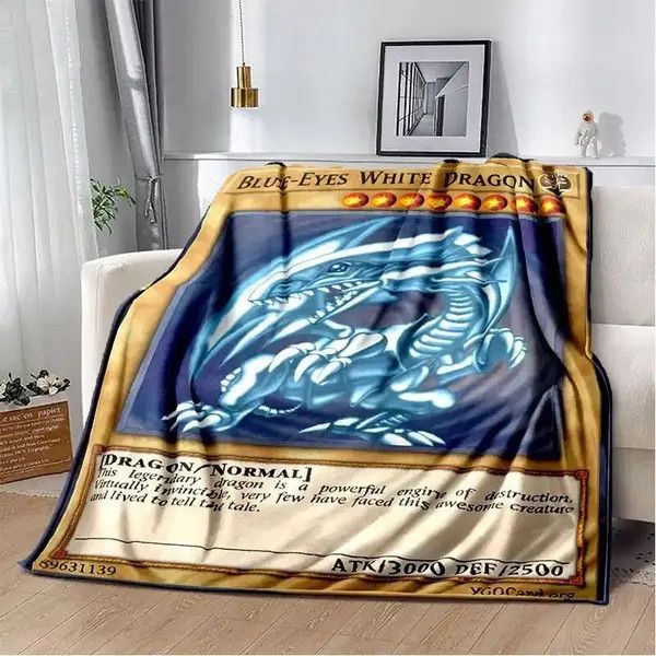 Japanese Brand × Vintage Dragon Anime Cartoon Soft Plush Blanket 150x200cm Size ONE SIZE - 1 Thumbnail