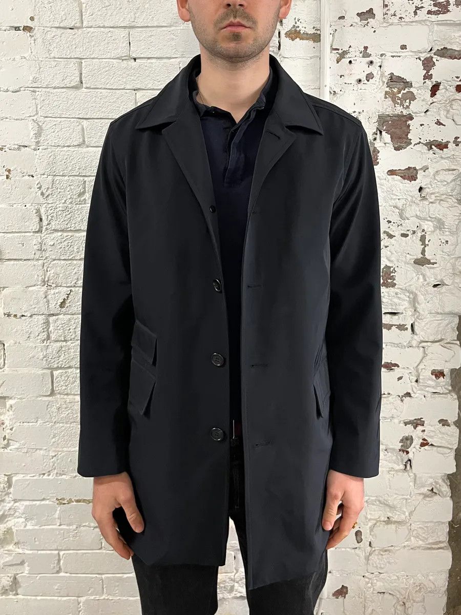 Prada 2000s Prada Navy Long Classy Jacket Size US L / EU 52-54 / 3 - 2 Thumbnail