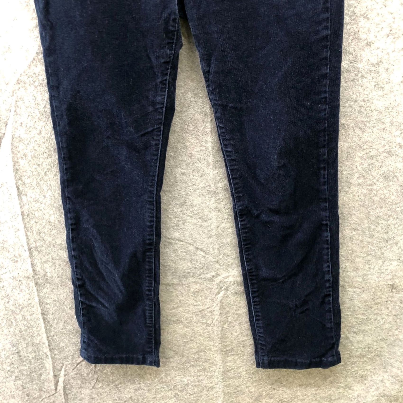 Uniqlo Uniqlo Heattech Corduroy Pants Womens XS Navy Blue Skinny Low Rise Stretch | Pants | Women | XS | Blue Size 42" / US 20 - 4 Thumbnail
