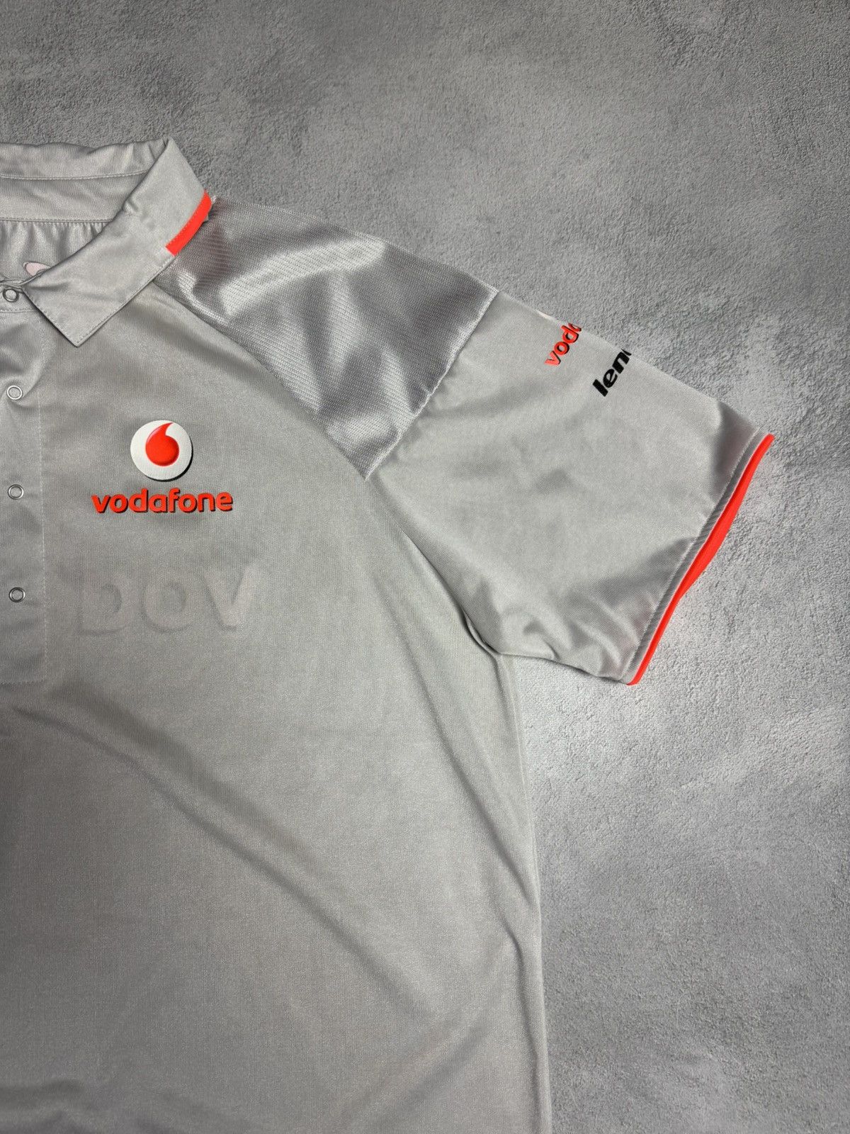 Malcolm McLaren Vodafone McLaren Mercedes F1 Racing Team Polo Shirt Jersey Size US XXL / EU 58 / 5 - 6 Thumbnail