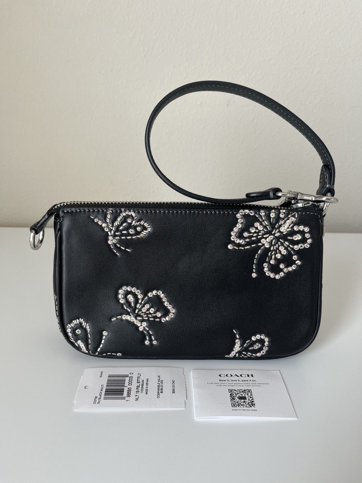 Coach Coach Nolita 19 With Sparkly Butterfly Print Size ONE SIZE - 4 Thumbnail