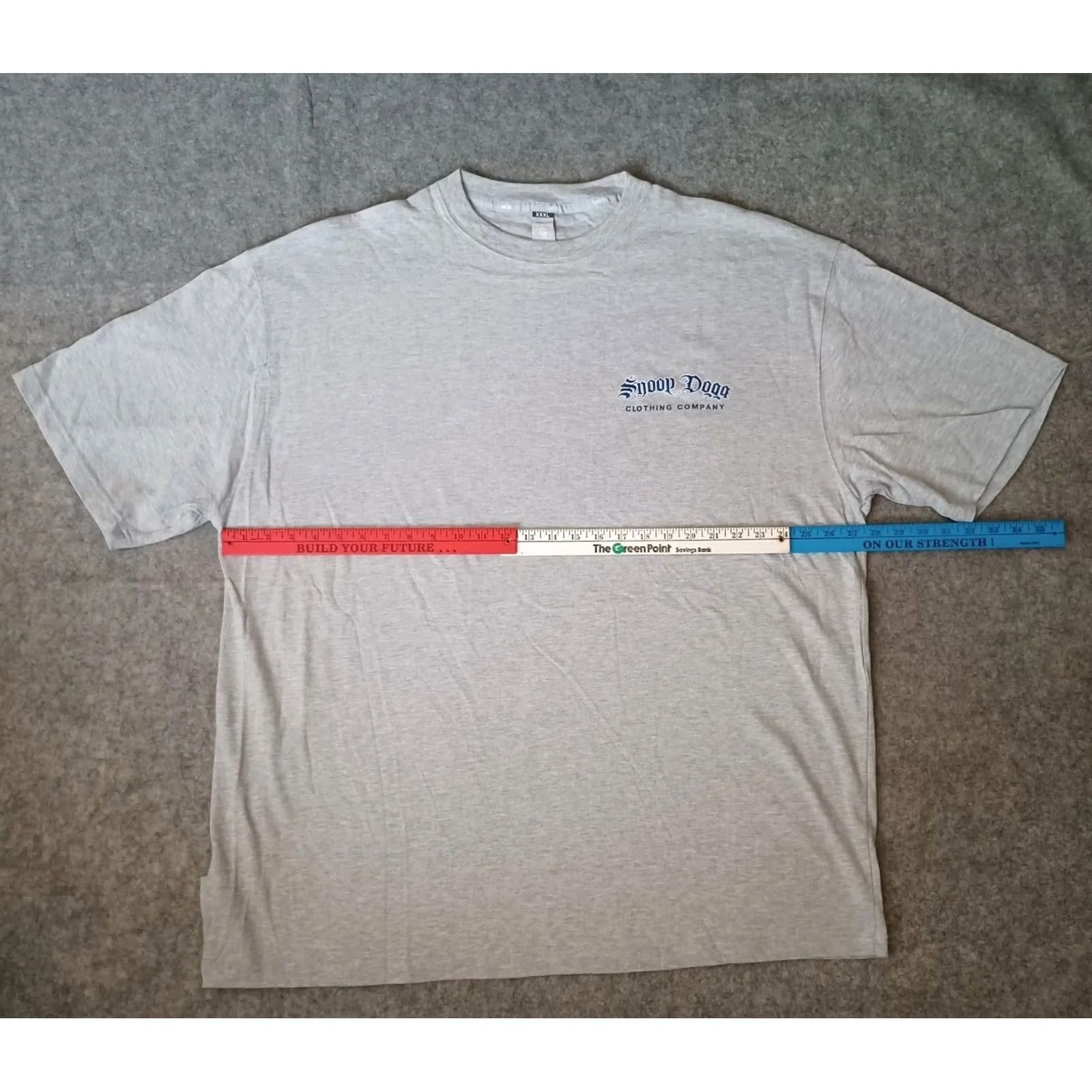 CO Snoop Dogg Clothing Co Mens T Shirt 3XL Gray Blue Logo Short Sleeve Hip Hop 90s Shirts Mens Blue Logo Graphic Print Crew Neck Big & Tall Size US XXL / EU 58 / 5 - 4 Thumbnail