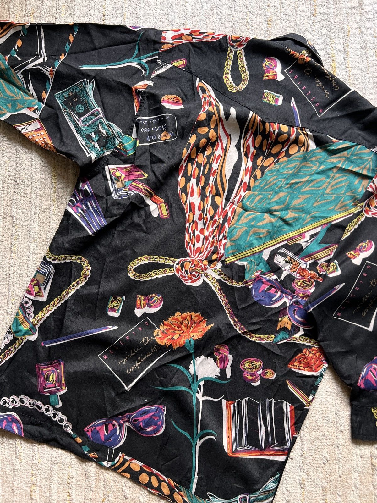 Love Moschino × Moschino Moschino Barouqe Long Button Ups Shirt Size M / US 6-8 / IT 42-44 - 8 Thumbnail