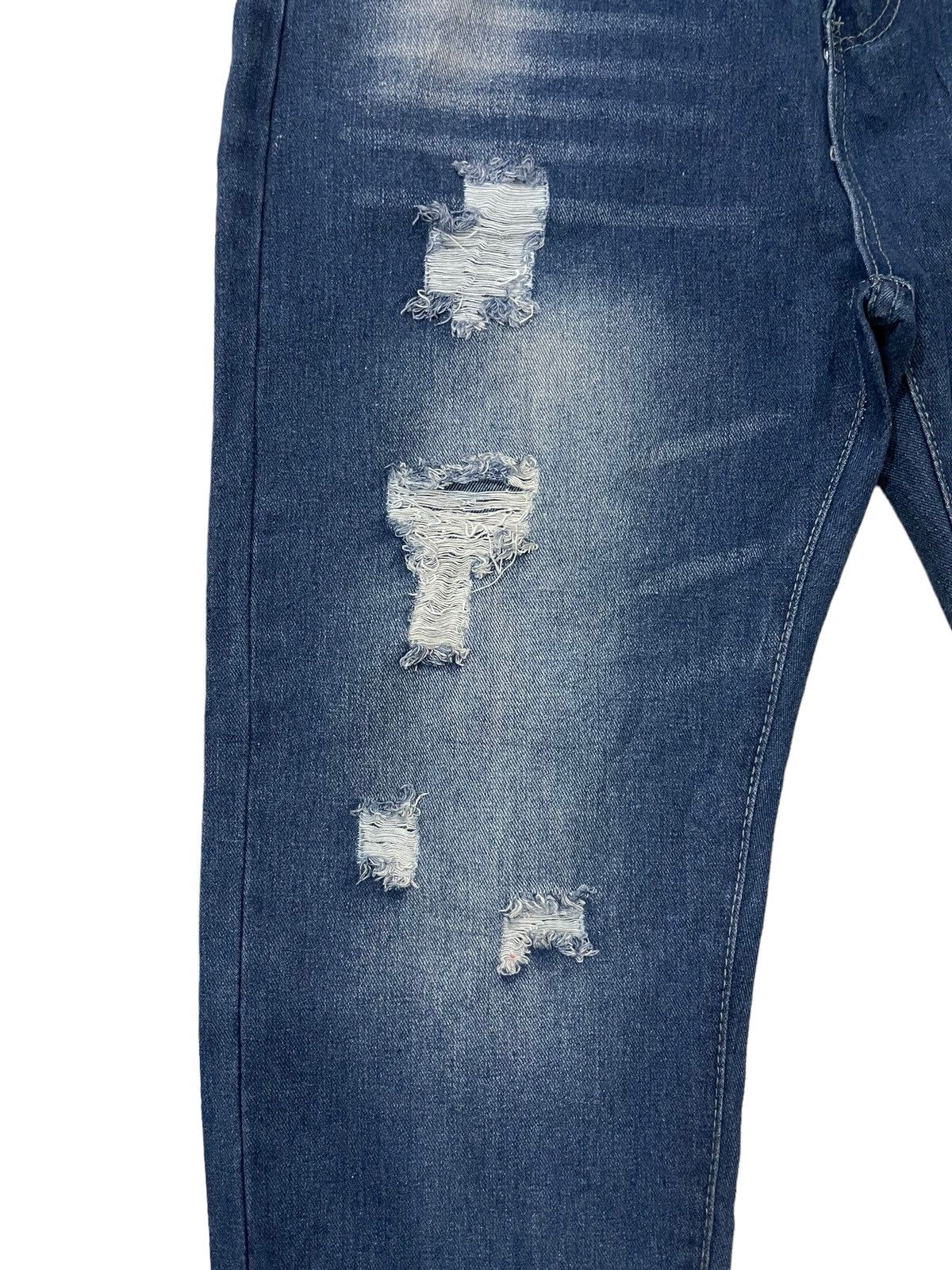 Japanese Brand Japanese Brand Romwe Distressed Denim Jeans Size US 36 / EU 52 - 6 Thumbnail