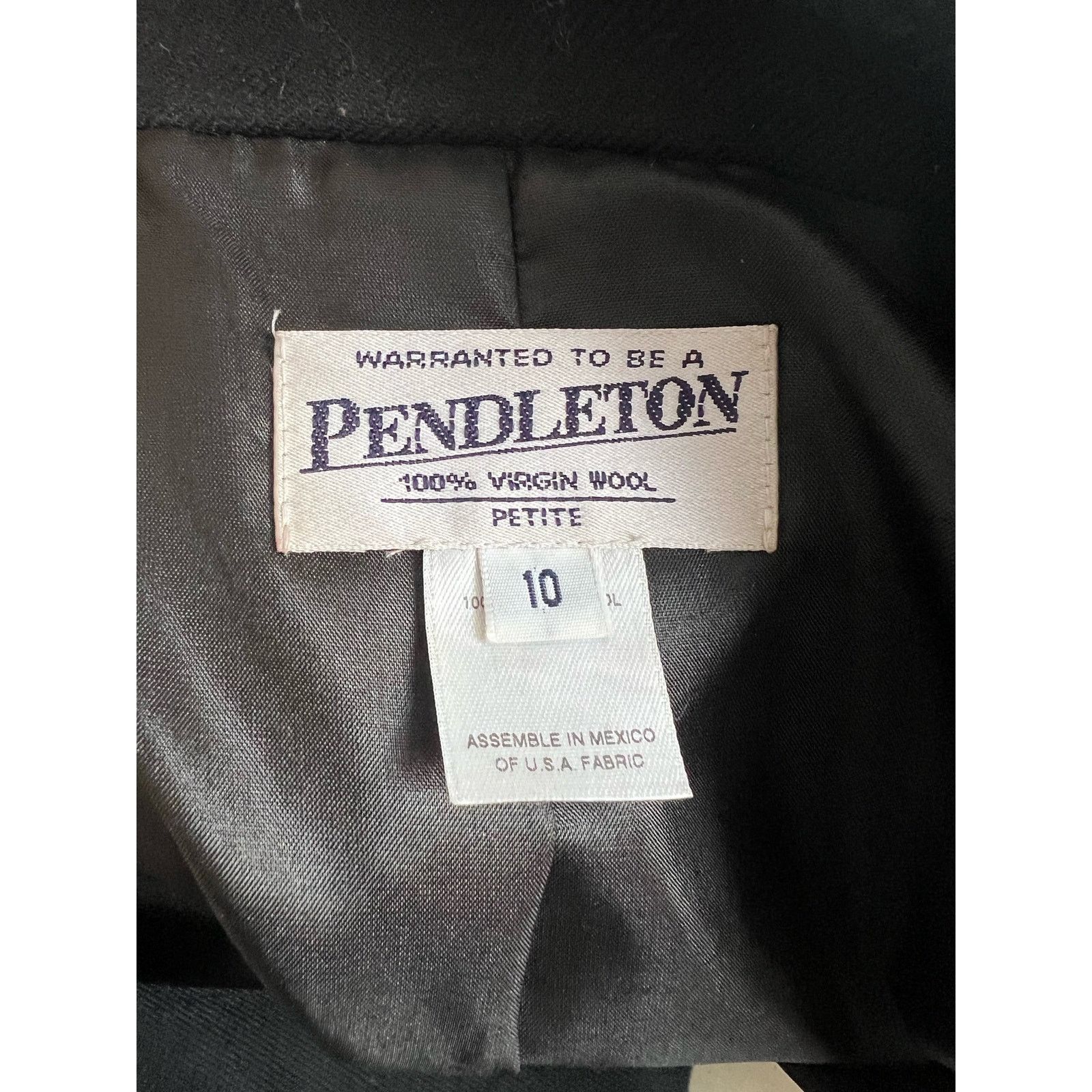 Pendleton Pendleton Vintage 100% Virgin Wool Classic Blazer Size 10P Size L / US 10 / IT 46 - 6 Thumbnail