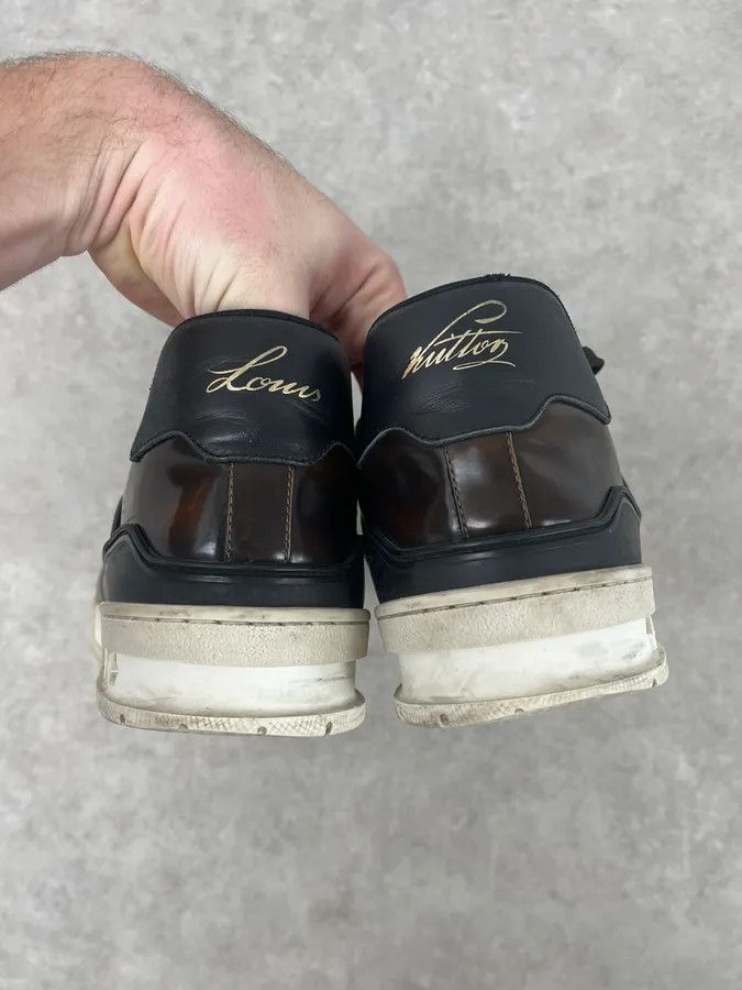 Louis Vuitton Louis Vuitton LV Trainer Brown Glass Sneakers Size US 10 / EU 43 - 6 Thumbnail