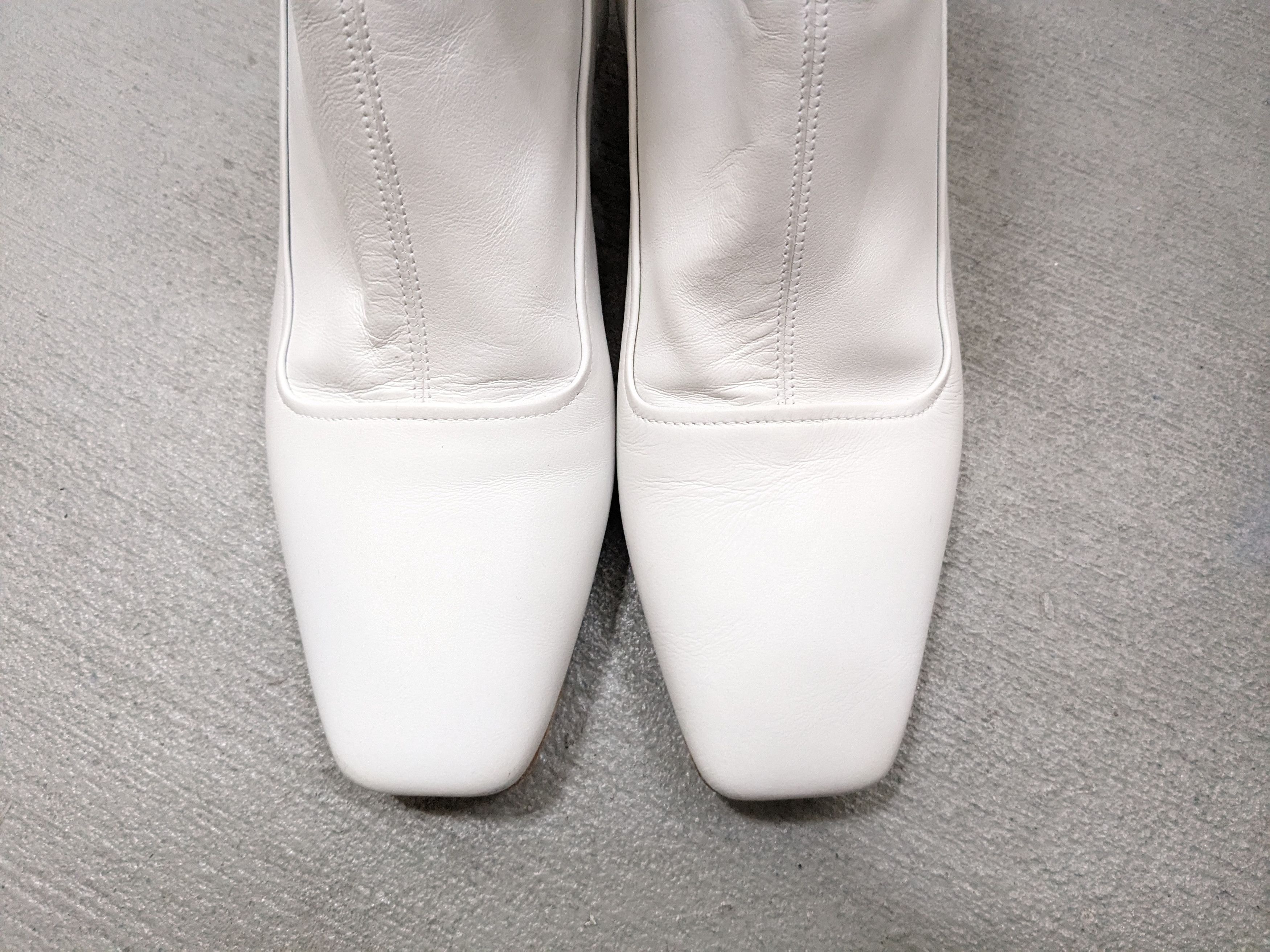 Maison Margiela Maison Margiela Boots Heels White Leather 7 40 Side Zip Size US 7 / EU 40 - 3 Thumbnail