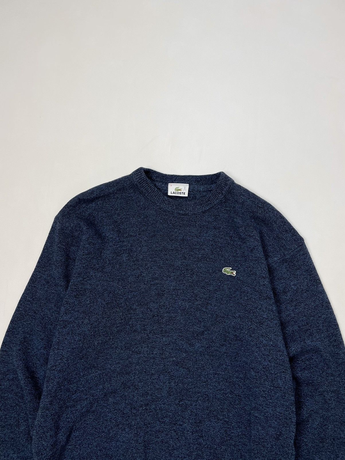 Lacoste Lacoste 🐊 Vintage blue knitted wool sweater Size US S / EU 44-46 / 1 - 2 Thumbnail