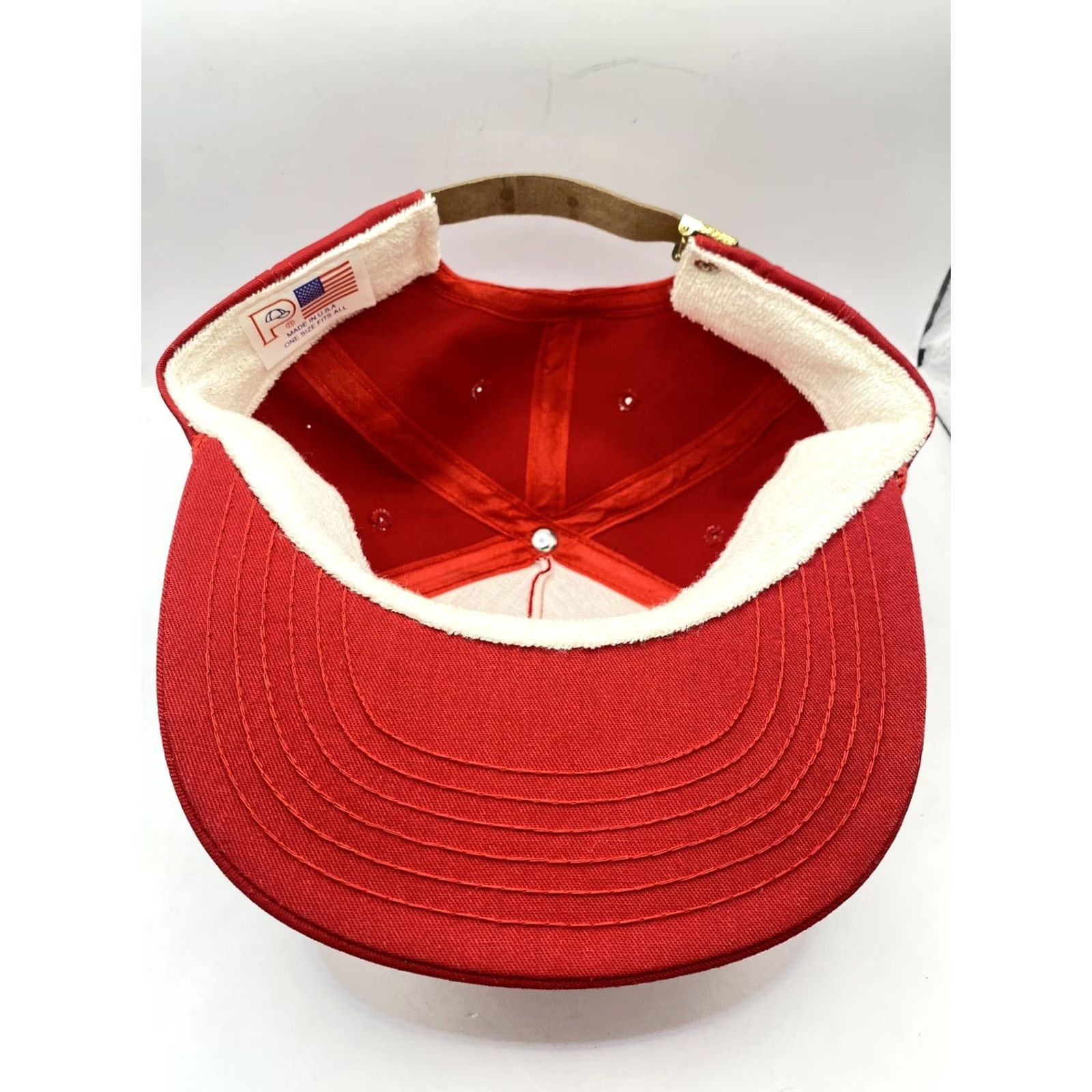 Vintage VINTAGE Snap-Back Baseball Cap Men Red Sibley Corp Adjustable Hat Cap Canvas Cotton Polyester USA Logo 90s? Size ONE SIZE - 6 Thumbnail