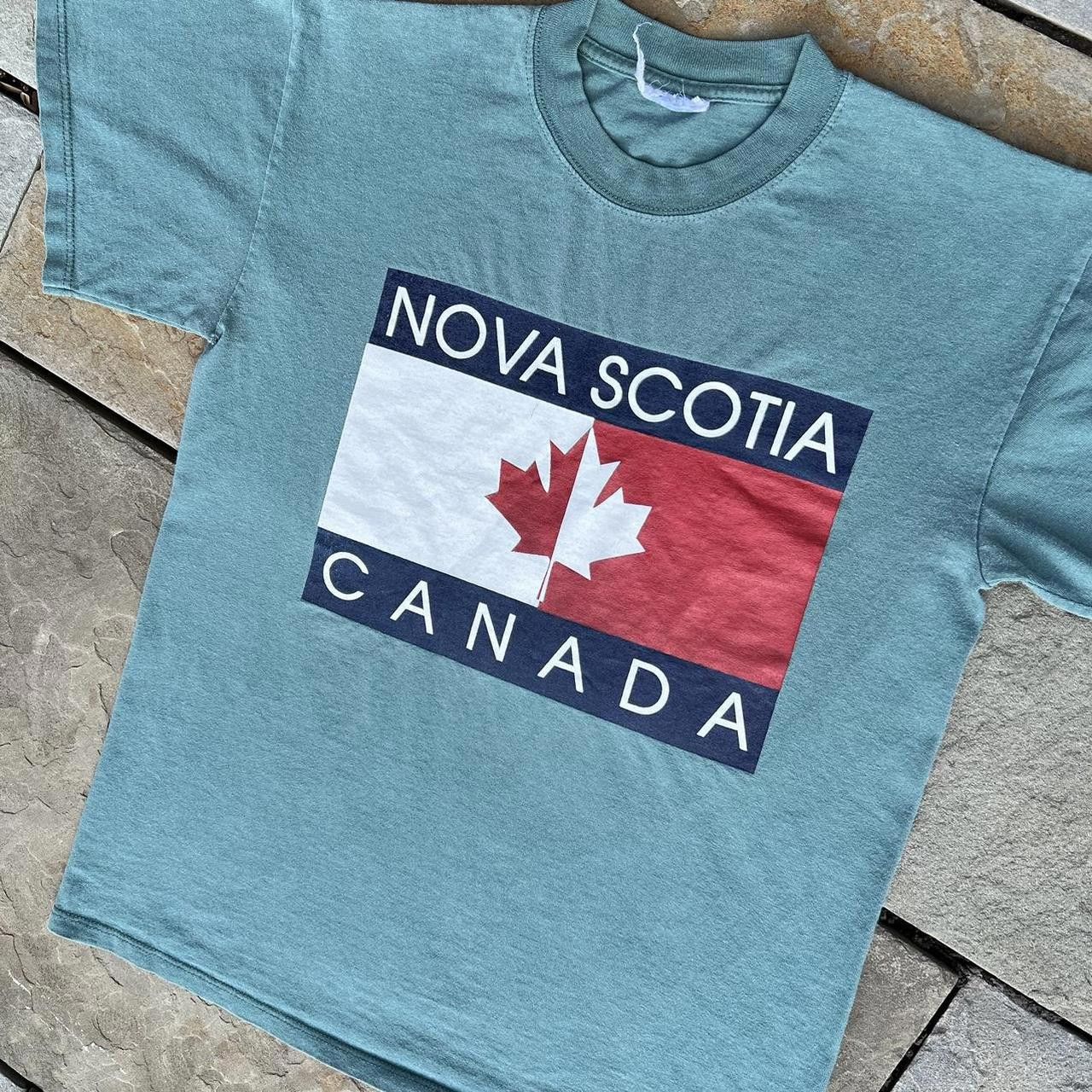 Other Y2K Turquoise Nova Scotia Canada Graphic T-shirt Size US S / EU 44-46 / 1 - 2 Thumbnail