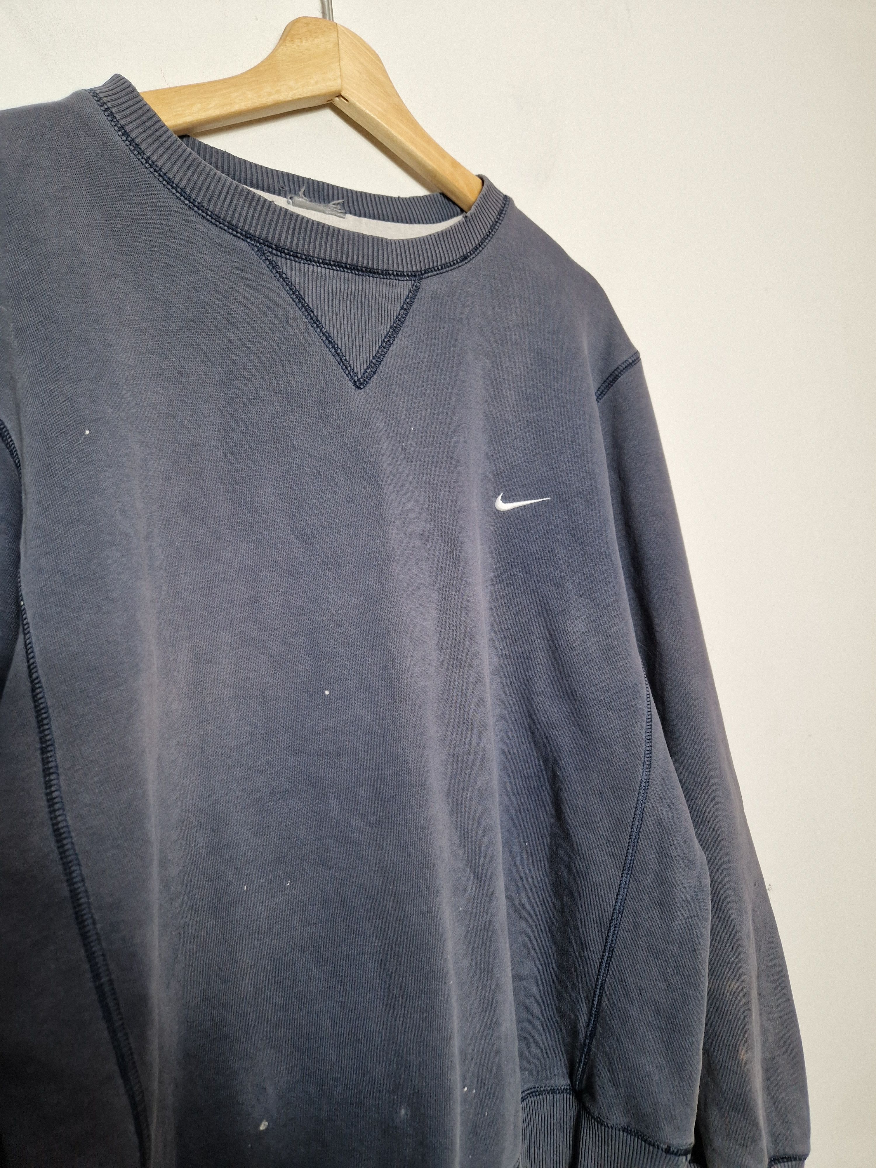 Nike × Vintage Nike vintage trashed distressed sweatshirt Size US XL / EU 56 / 4 - 3 Thumbnail