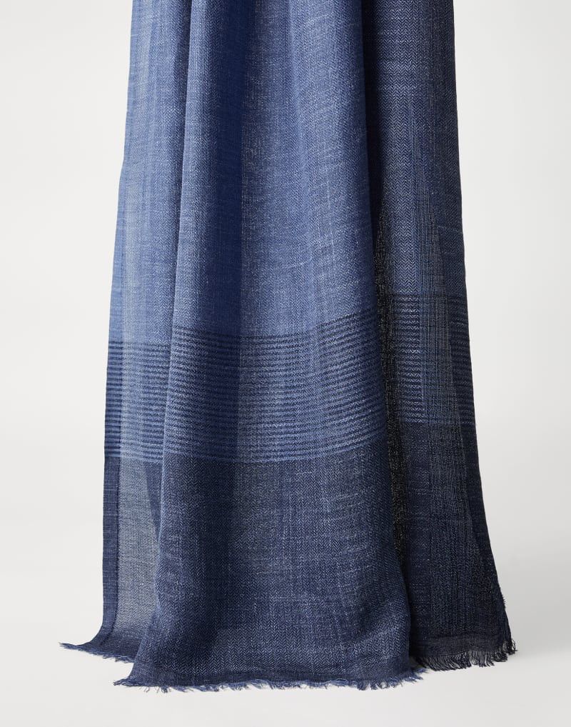 Brunello Cucinelli o1la1rc1a0425 Size: OS/Scarf in Denim Size ONE SIZE - 1 Thumbnail