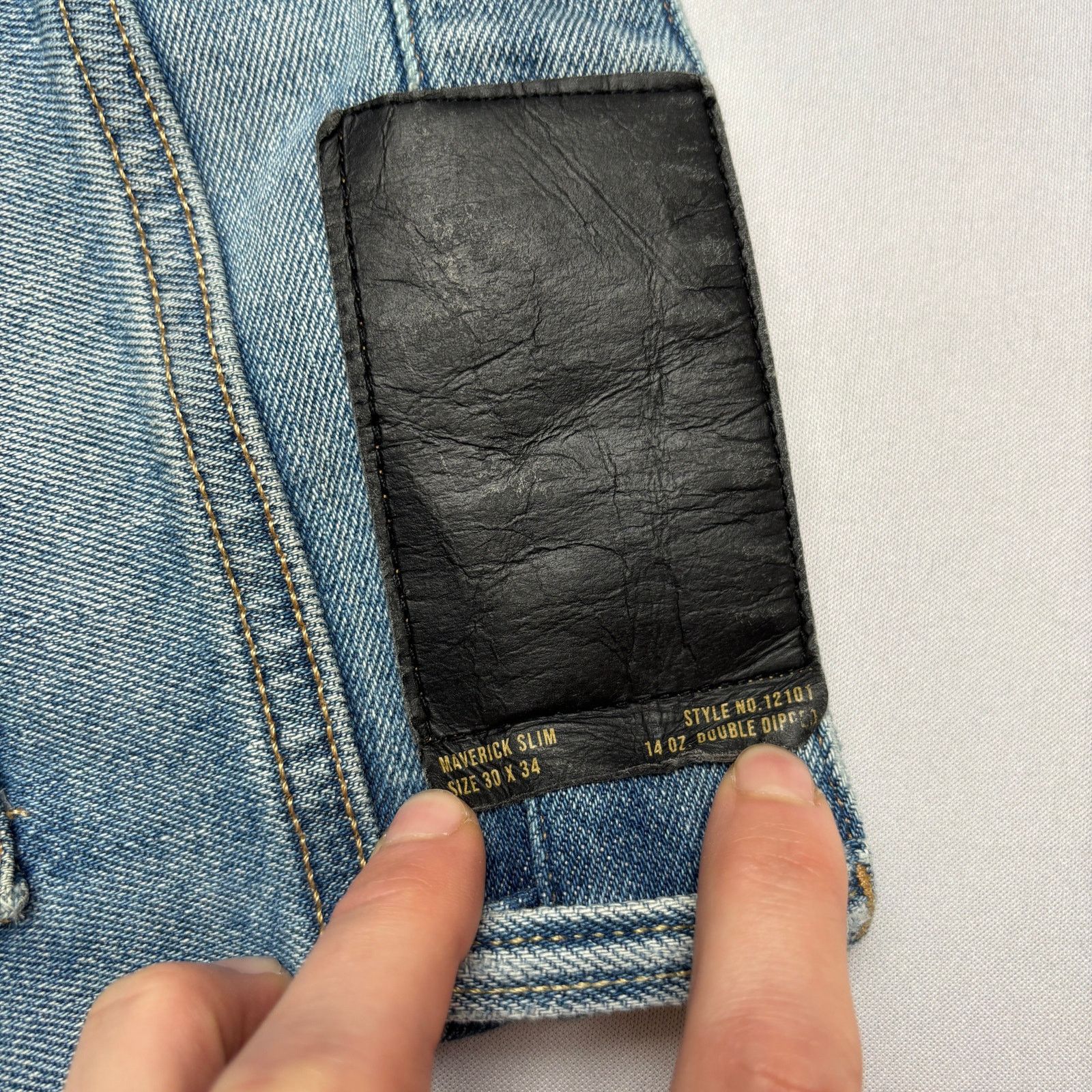 Buck Mason Buck Mason Maverick Slim 14 oz Double Dipped Jeans 30x27 Size US 30 / EU 46 - 4 Thumbnail