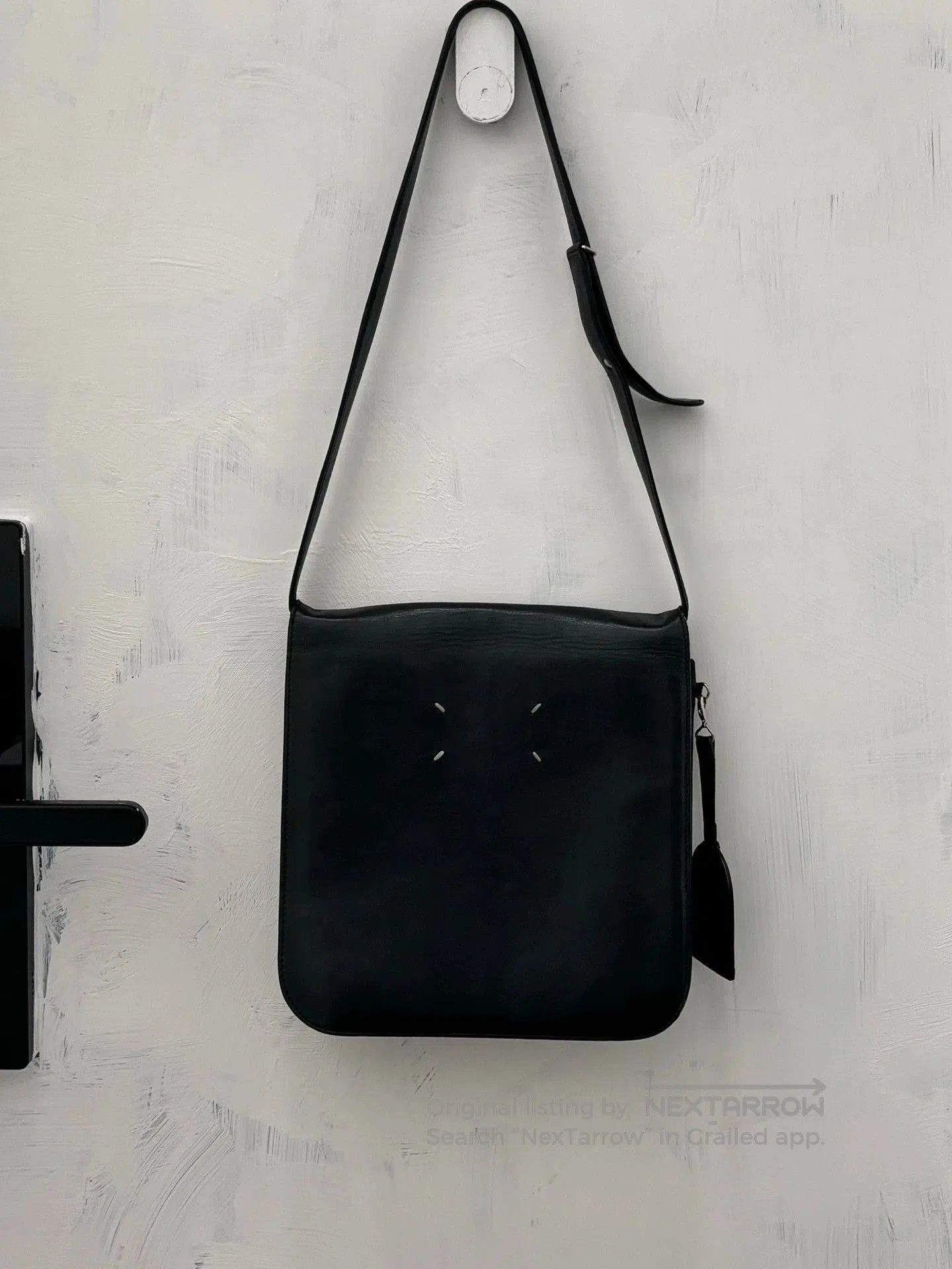 Maison Margiela Black Leather Crossbody Bag. Size ONE SIZE - 3 Thumbnail