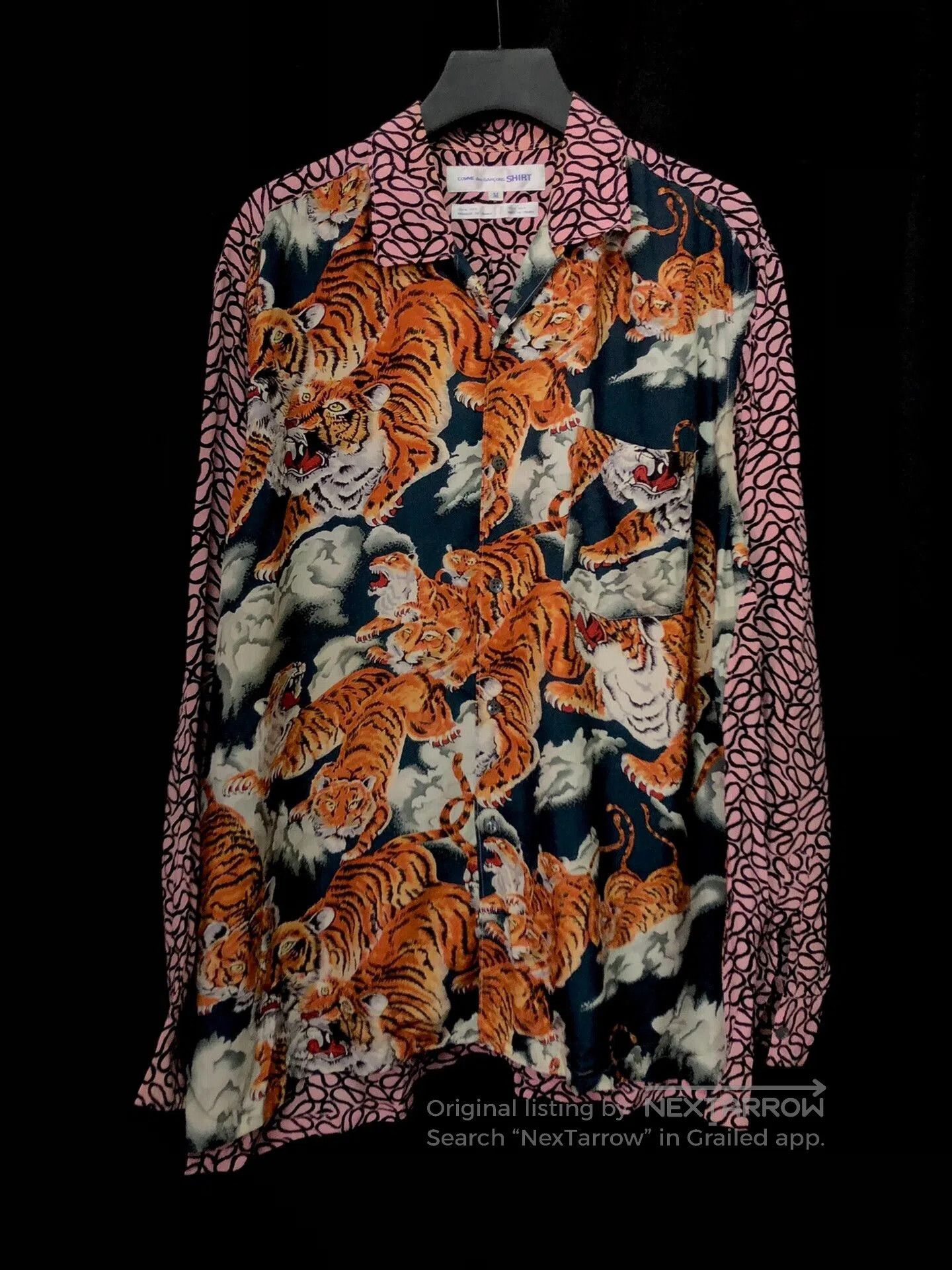 Comme des Garcons Comme des Garçons 99AW Tiger Silk Shirt. Size US M / EU 48-50 / 2 - 1 Thumbnail
