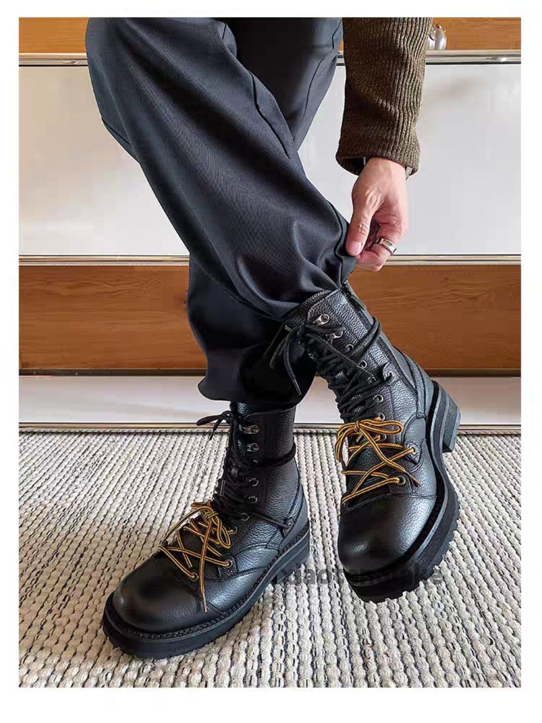 Vintage xtl utility punk yuppie grunge military outdoor boots Size US 7 / EU 40 - 2 Thumbnail