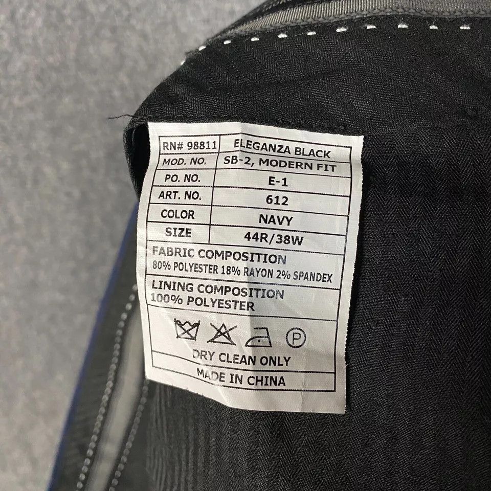 Other Eleganza Black Slacks Dress Pants Men's 38W Modern Fit Size US 38 / EU 54 - 9 Thumbnail