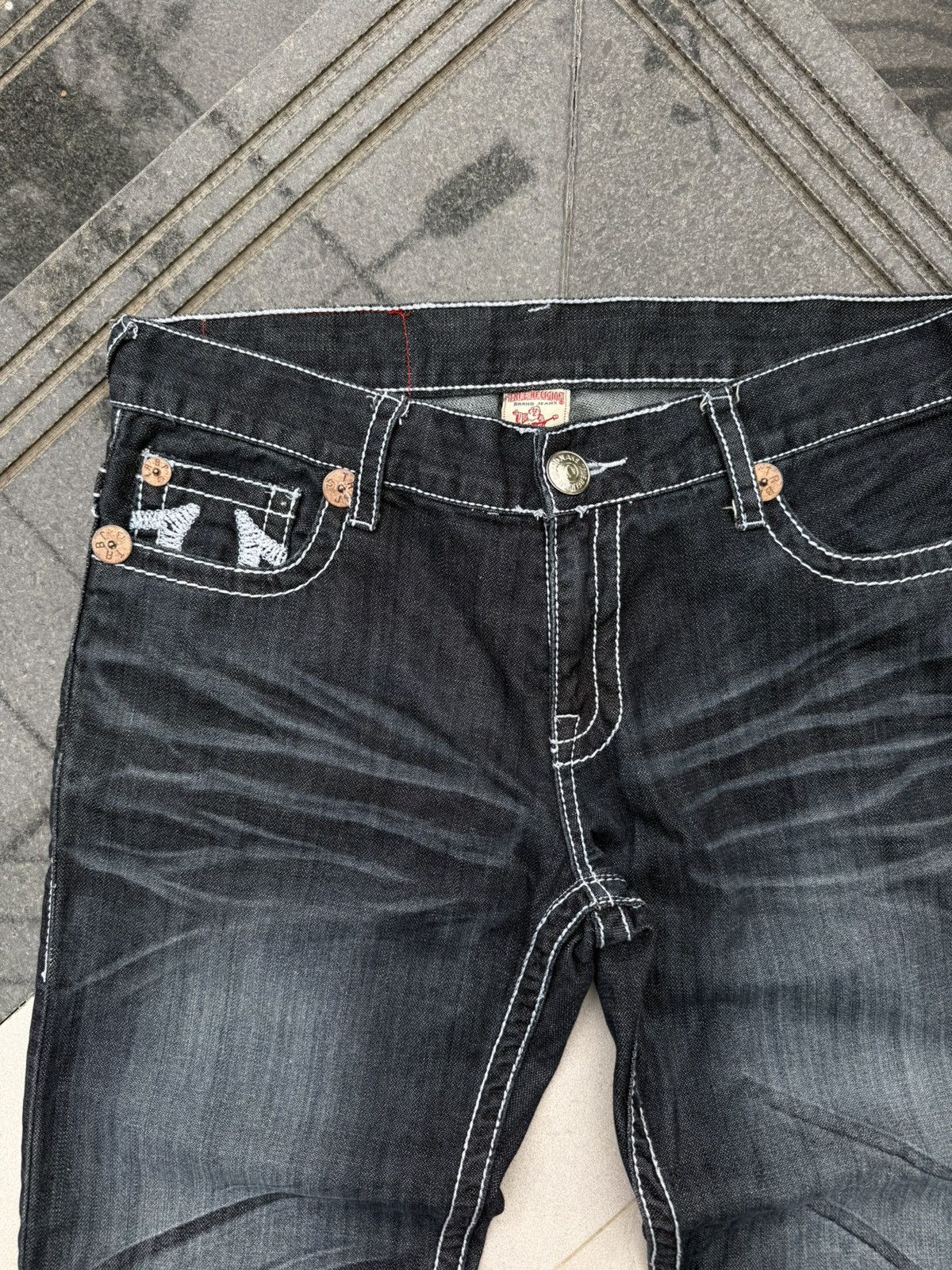 True Religion 90’s TRUE RELIGION RARE Y2K POCKET LOGO VINTAGE DENIM PANTS Size US 34 / EU 50 - 5 Thumbnail