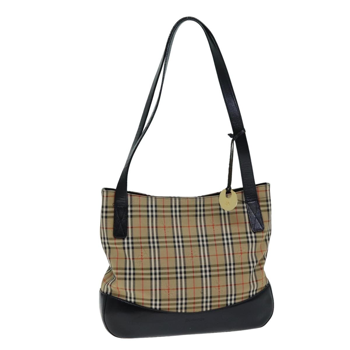 Burberry Nova Check Beige Canvas Tote Bag (Pre-Owned) Size ONE SIZE - 1 Thumbnail