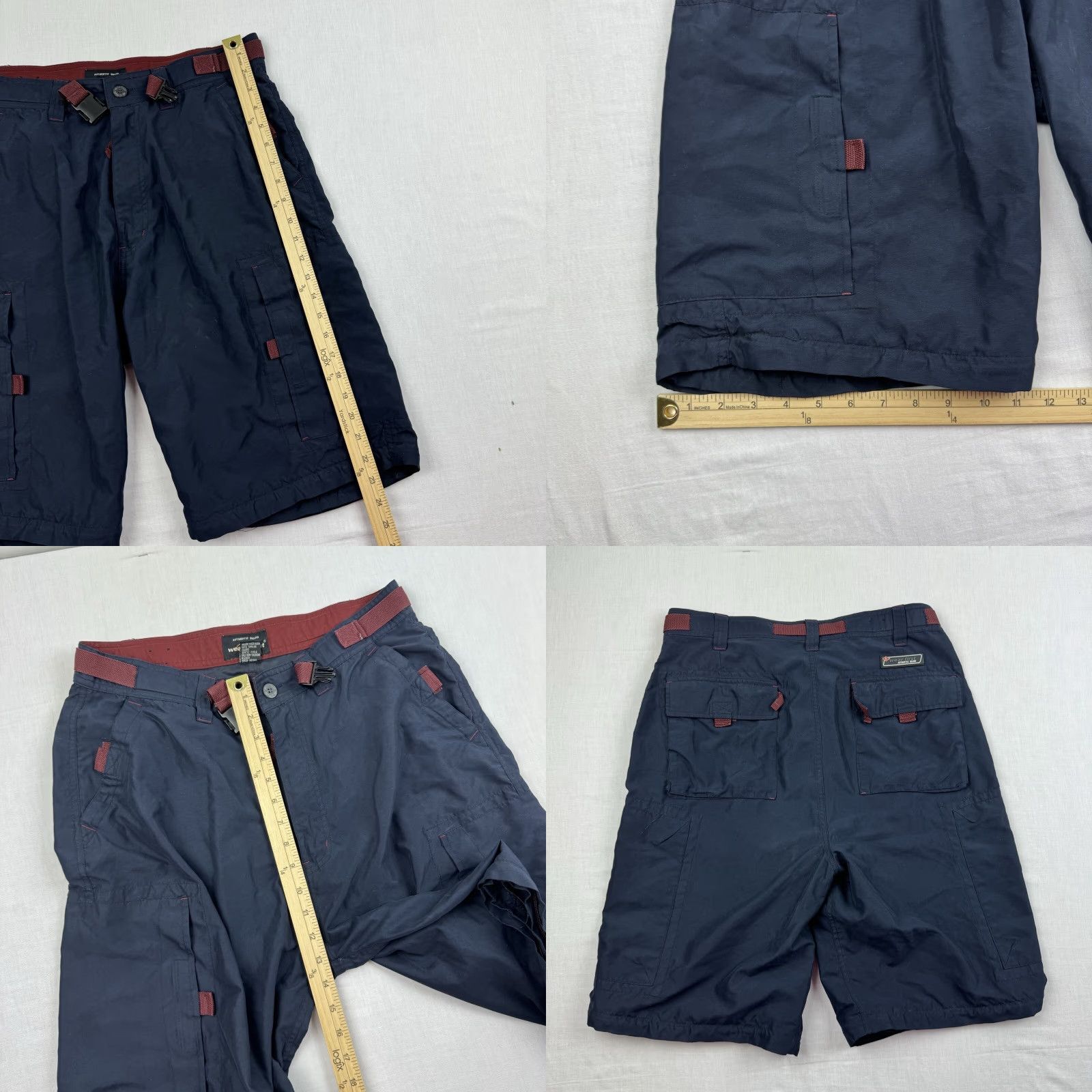 Vintage VINTAGE Wearfirst Cargo Shorts Men 34 Blue Y2K Grunge Casual Zip-Off Pants Size US 34 / EU 50 - 8 Thumbnail