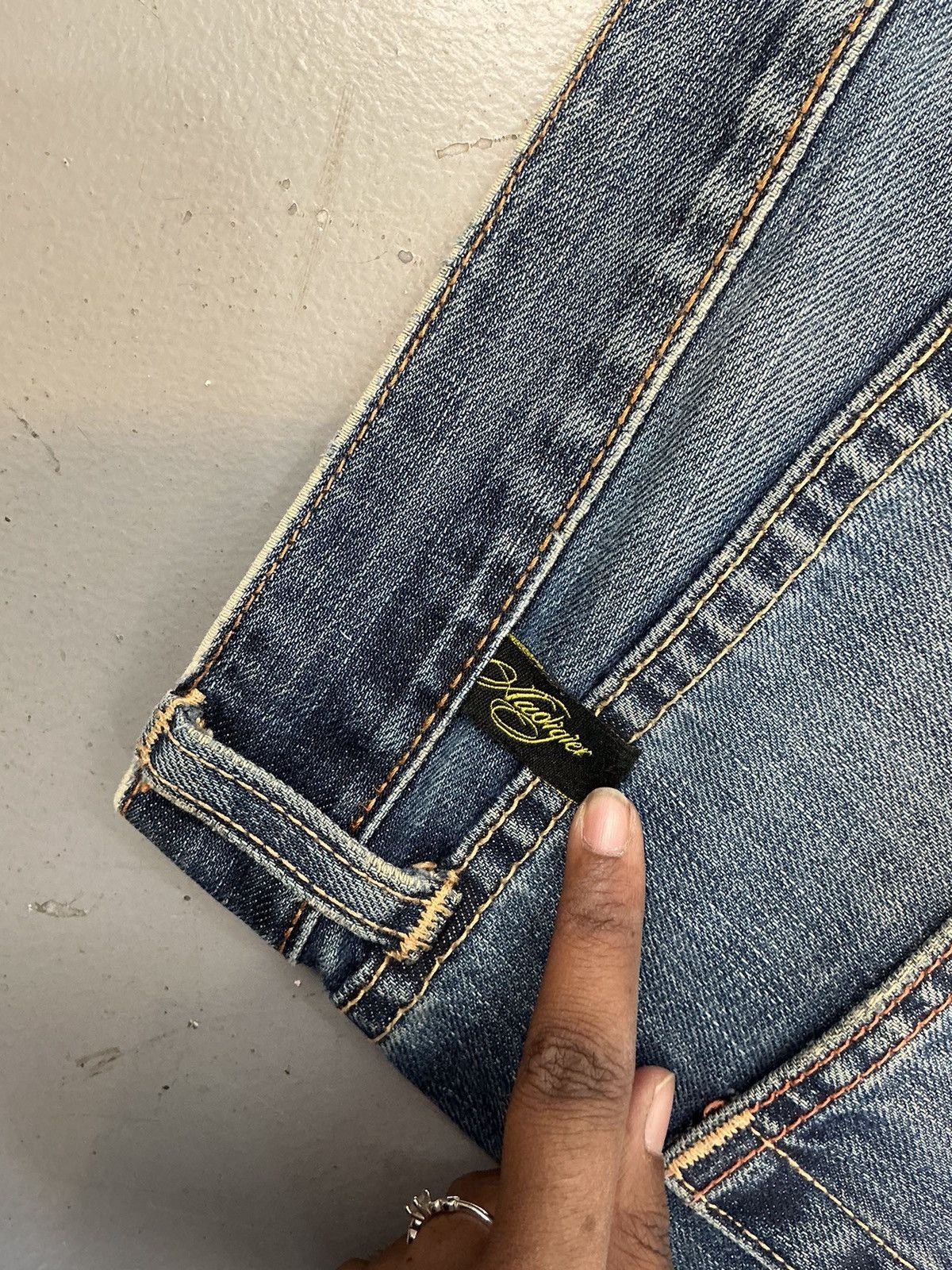 Christian Audigier × Ed Hardy × Vintage Vintage Christian Audigier goddess embroidered denim Size US 38 / EU 54 - 14 Thumbnail
