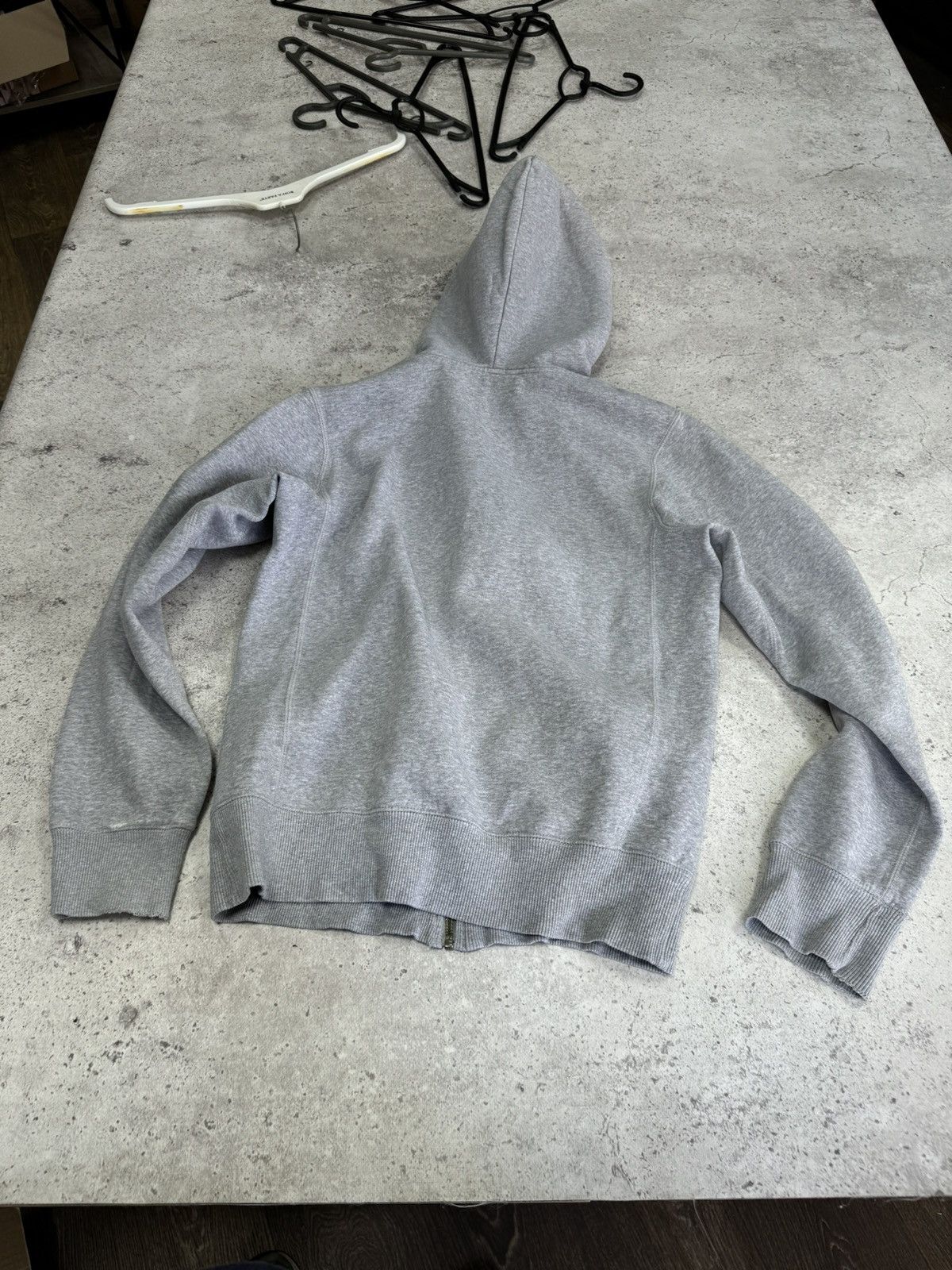 Nike × Vintage Vintage Nike Stoned Cotton Zip Hoodie Size US S / EU 44-46 / 1 - 3 Thumbnail
