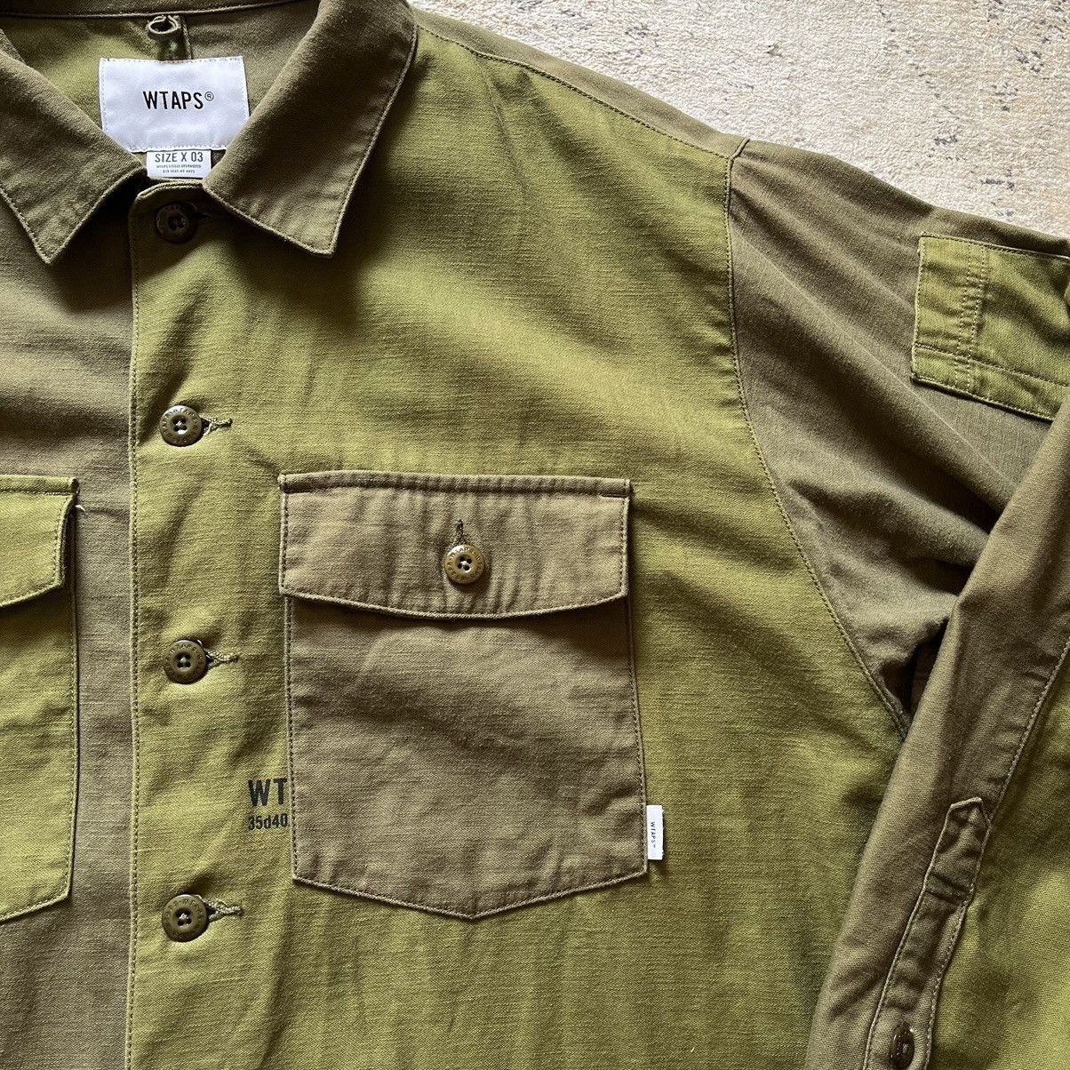 Japanese Brand WTAPS 182BRDT-SHM01 SHIRT COTTON SATIN BUDS LS 01 Size US L / EU 52-54 / 3 - 4 Thumbnail