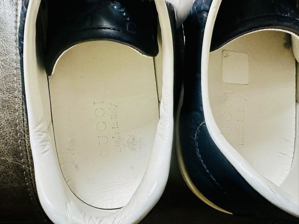 Gucci Gucci Ace Blue GG Monogram Leather Sneakers US9 EU42 UK8 Size US 9 / EU 42 - 10 Thumbnail