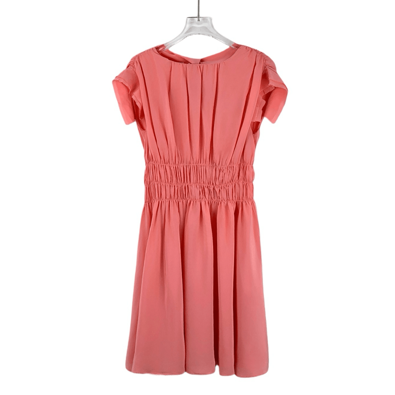 Miu Miu Dress Pink Gathered Dress (Size 36/XS)