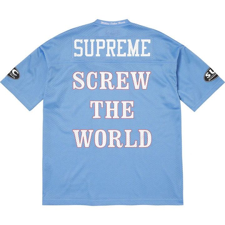 Supreme Supreme DJ Screw Football Jersey Light Blue Size US M / EU 48-50 / 2 - 2 Thumbnail