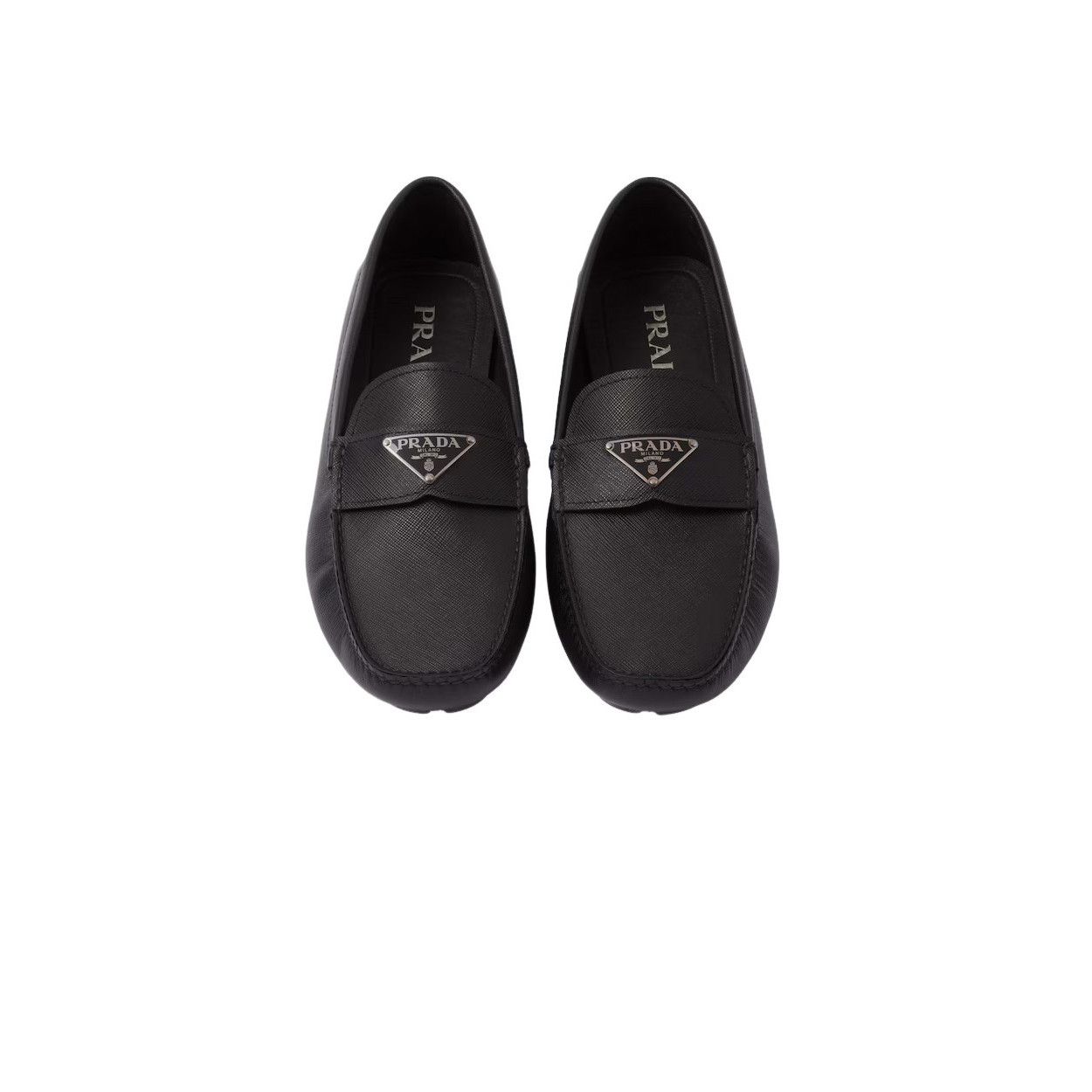 Prada PRADA $995 Black Saffiano Leather Driver Shoes New & Authent Size US 9 / EU 42 - 3 Thumbnail