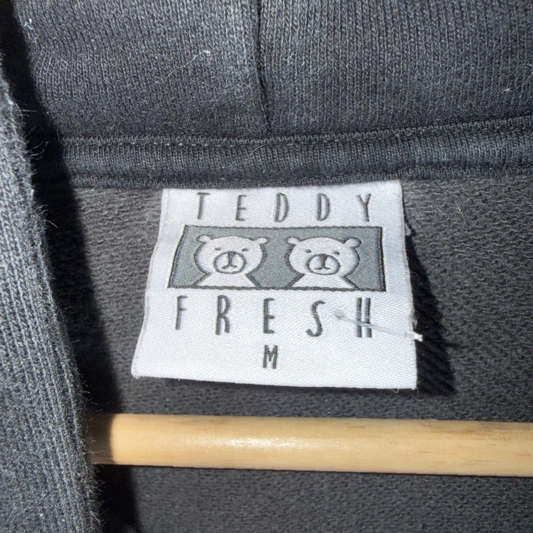 Teddy Fresh Teddy Fresh Gray Hooded Sweatshirt Mens Size M Size US M / EU 48-50 / 2 - 5 Thumbnail